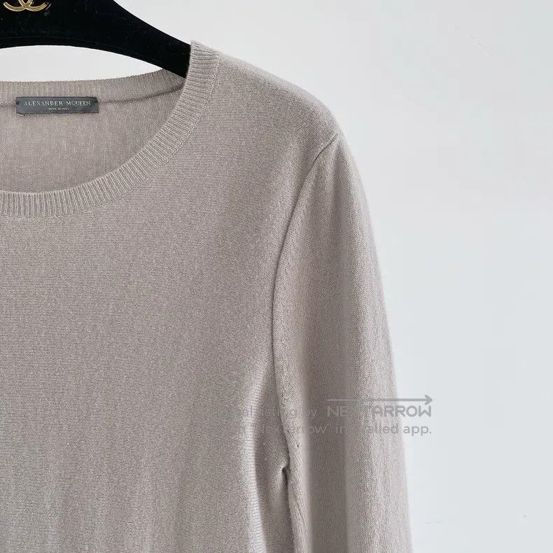 Alexander McQueen Alexander Mcqueen Grey knitted dress Size L / US 10 / IT 46 - 3 Thumbnail