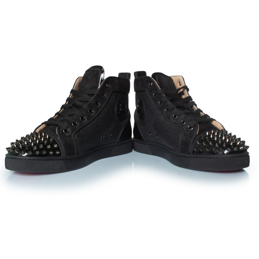 Christian Louboutin Christian Louboutin, glitter high top spike trainers Size US 7.5 / EU 40-41 - 3 Thumbnail
