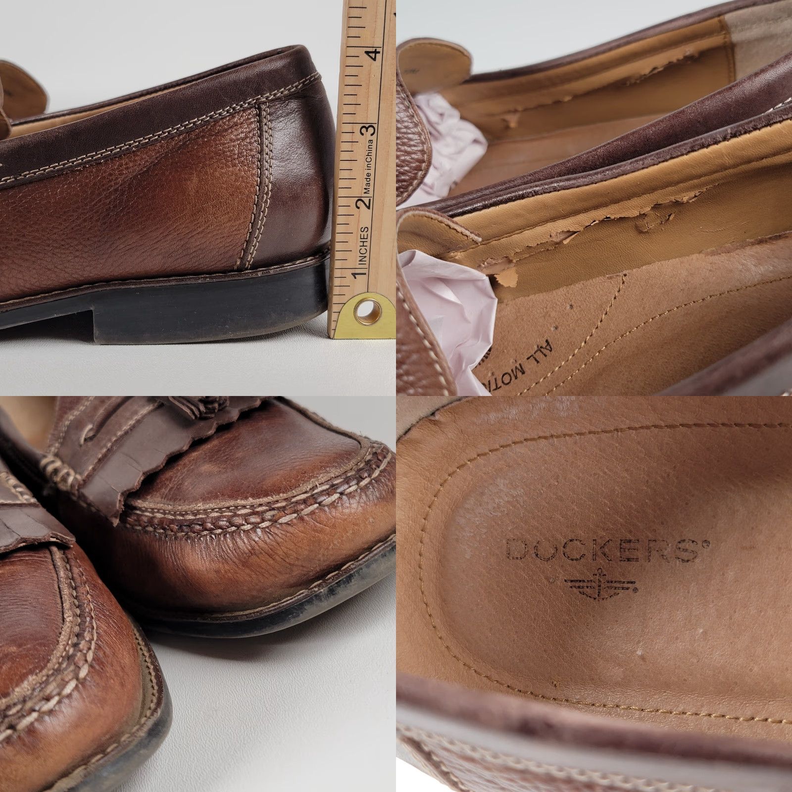 Dockers Men’s Dockers Brown Leather Tassel Loafers Slip On 10 M Casual Shoes Mens Shoes Size US 10 / EU 43 - 8 Thumbnail