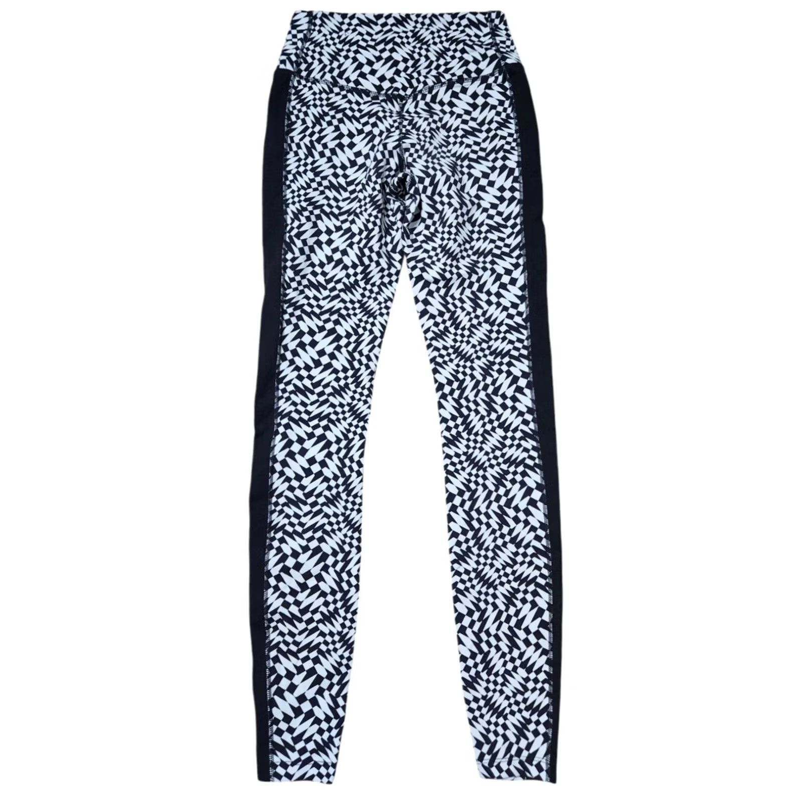 Nike Nike Dri Fit Womens XS Legendary Checker Tight Leggings Black Gray Size 26" / US 2 / IT 38 - 2 Thumbnail