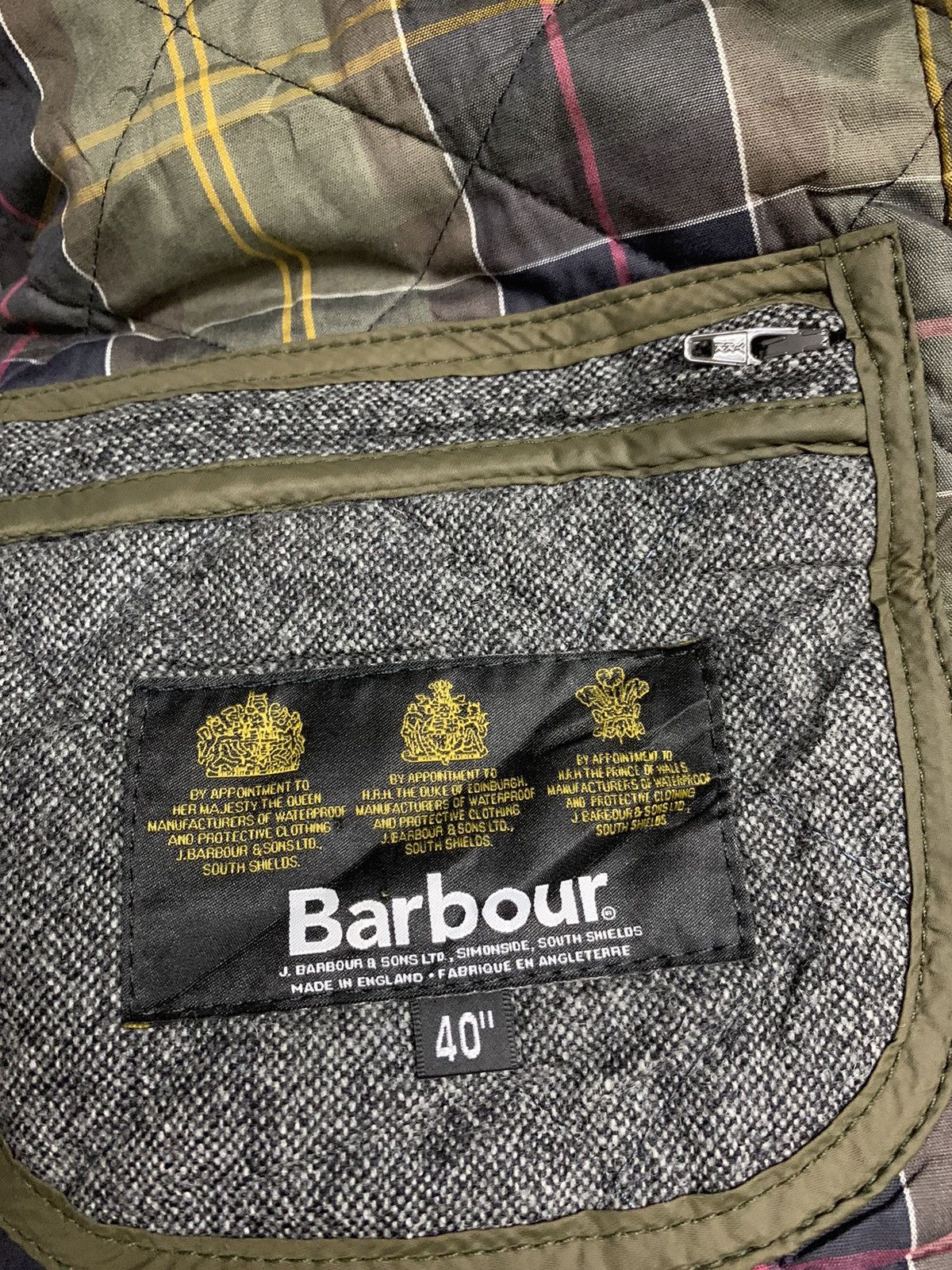 Barbour VINTAGE BARBOUR QUILTED JACKET RARE DESIGN Size US L / EU 52-54 / 3 - 9 Thumbnail