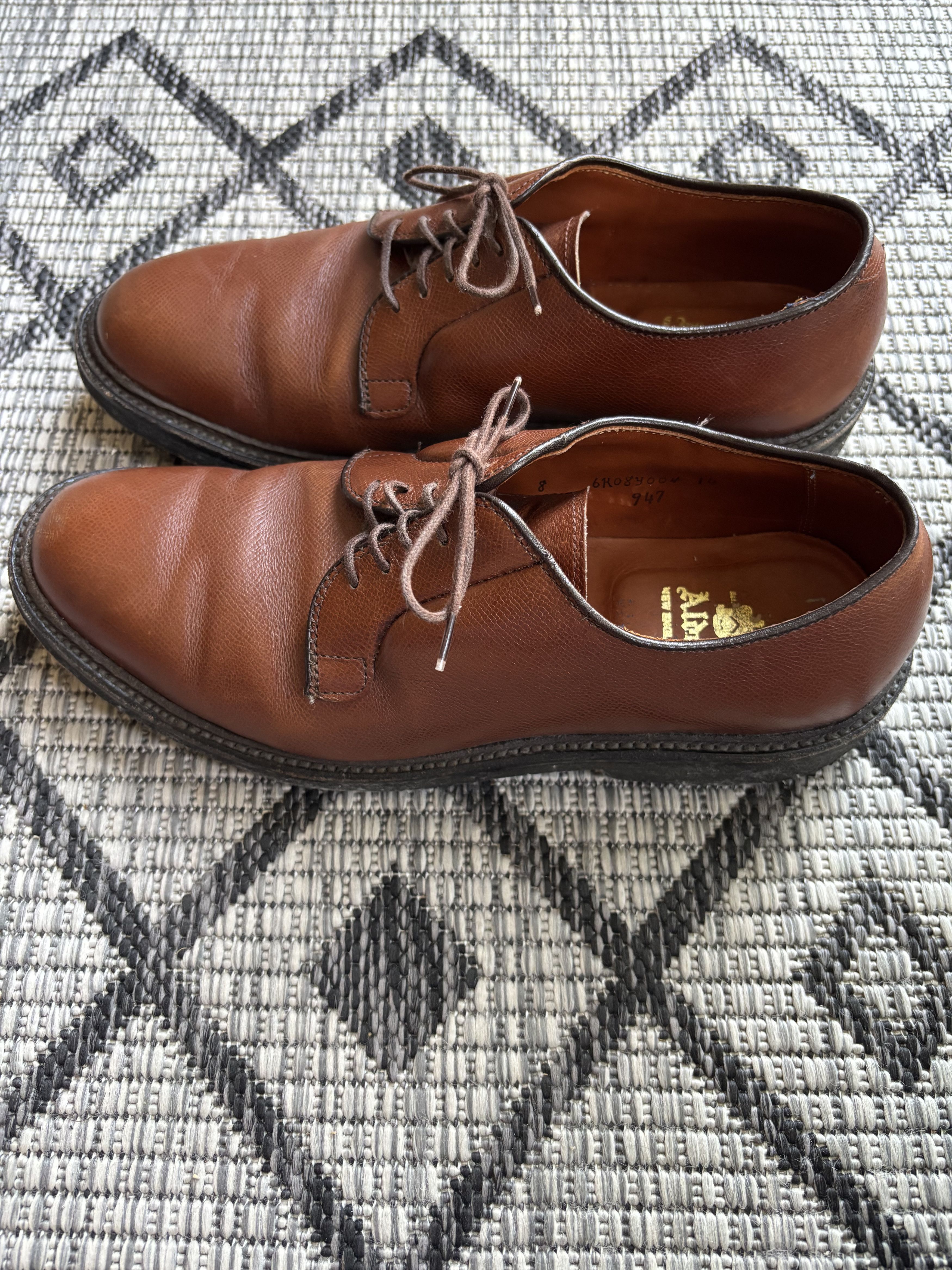 Alden Plain Toe Blucher Brown Aniline Size US 8 / EU 41 - 4 Thumbnail