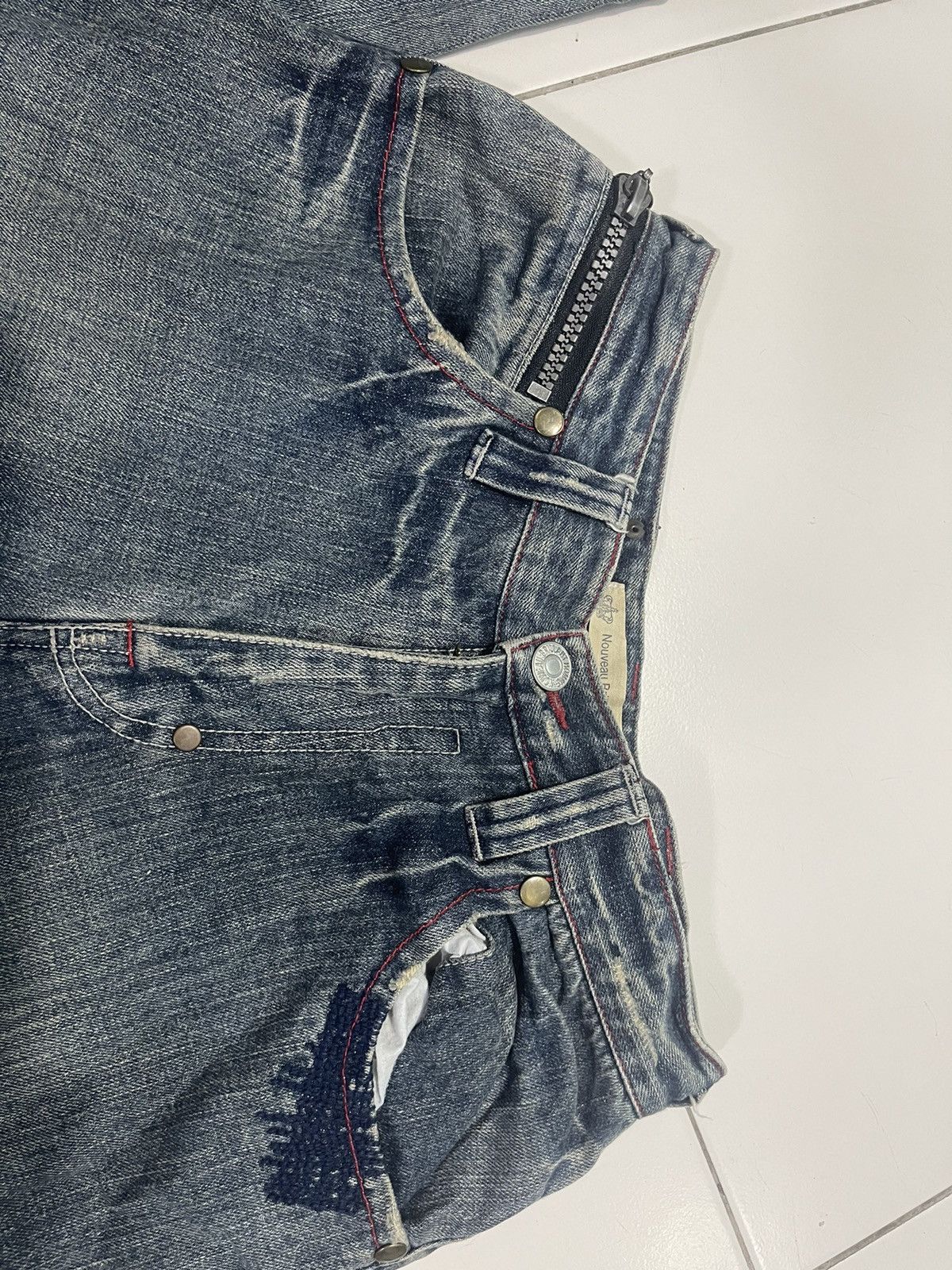 Punk and Yo × Vintage Nouveau Brillant Home Designer Jeans Size US 30 / EU 46 - 5 Thumbnail
