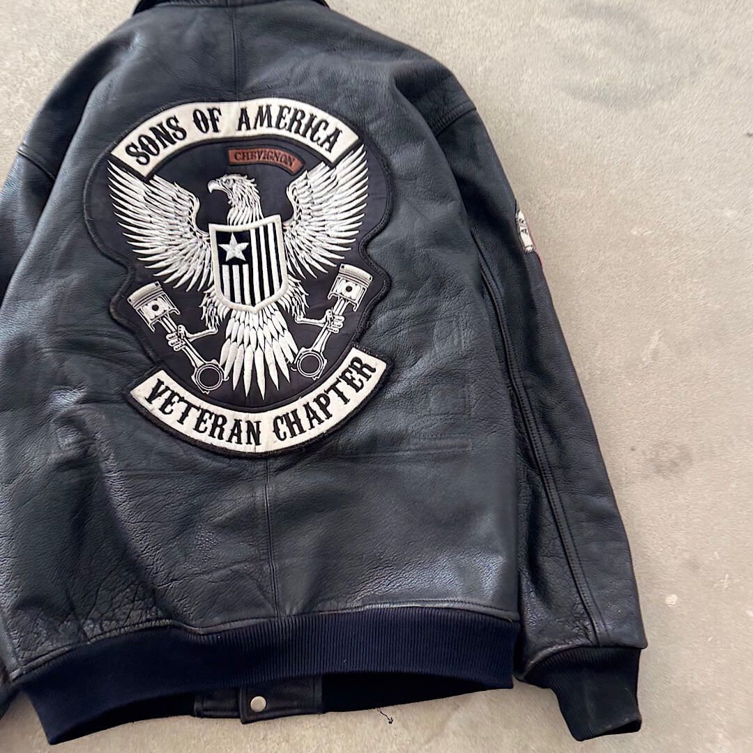 Avirex Vintage Avirex Leather Jacket - Size L Size US L / EU 52-54 / 3 - 6 Thumbnail
