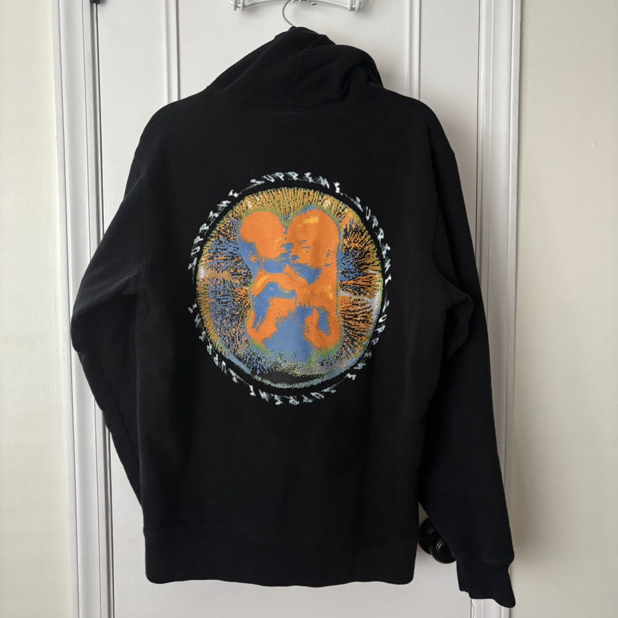 Supreme Size XL-Supreme Embryo Hooded Sweatshirt Black Gently Worn Size US L / EU 52-54 / 3 - 13 Thumbnail