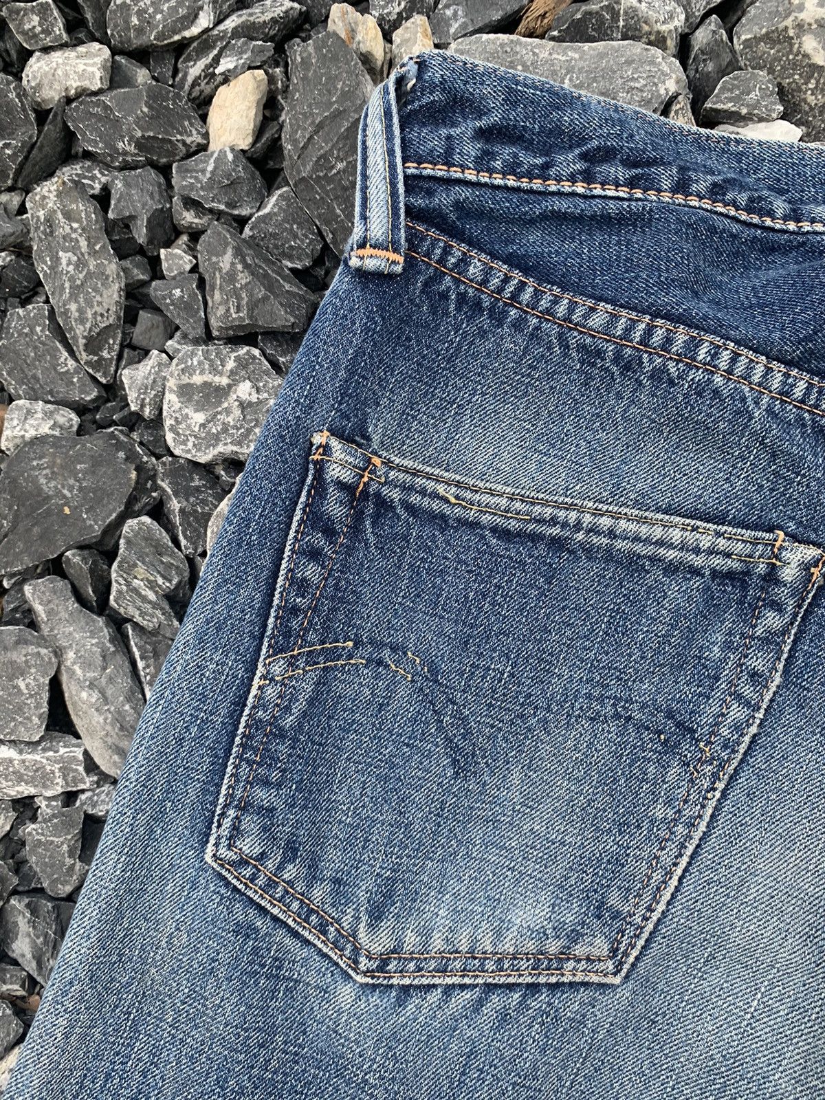 Japanese Brand × Warehouse & Co. VINTAGE WAREHOUSE SELVEDGE JAPANESE DISTRESSED DENIM Size US 29 - 14 Thumbnail