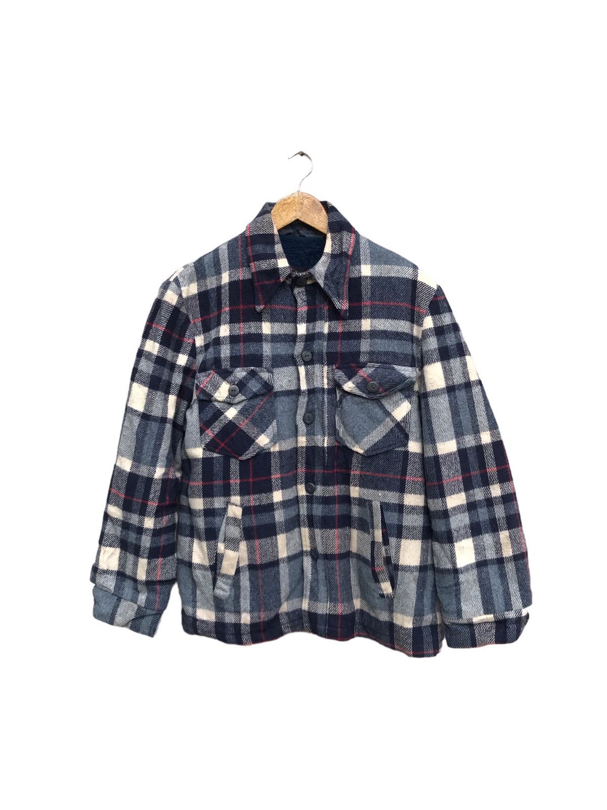 Sears × Vintage RARE Vintage 70s Sears Wool Button Up jacket Size US M / EU 48-50 / 2 - 1 Thumbnail