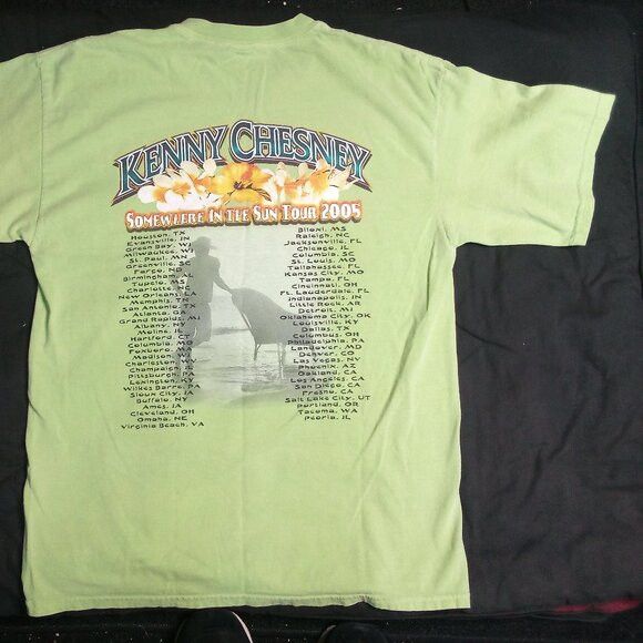 Band Tees × Vintage Vintage Kenny Chesney Somewhere In The Sun Tour 05 T-Shirt Size US L / EU 52-54 / 3 - 6 Thumbnail