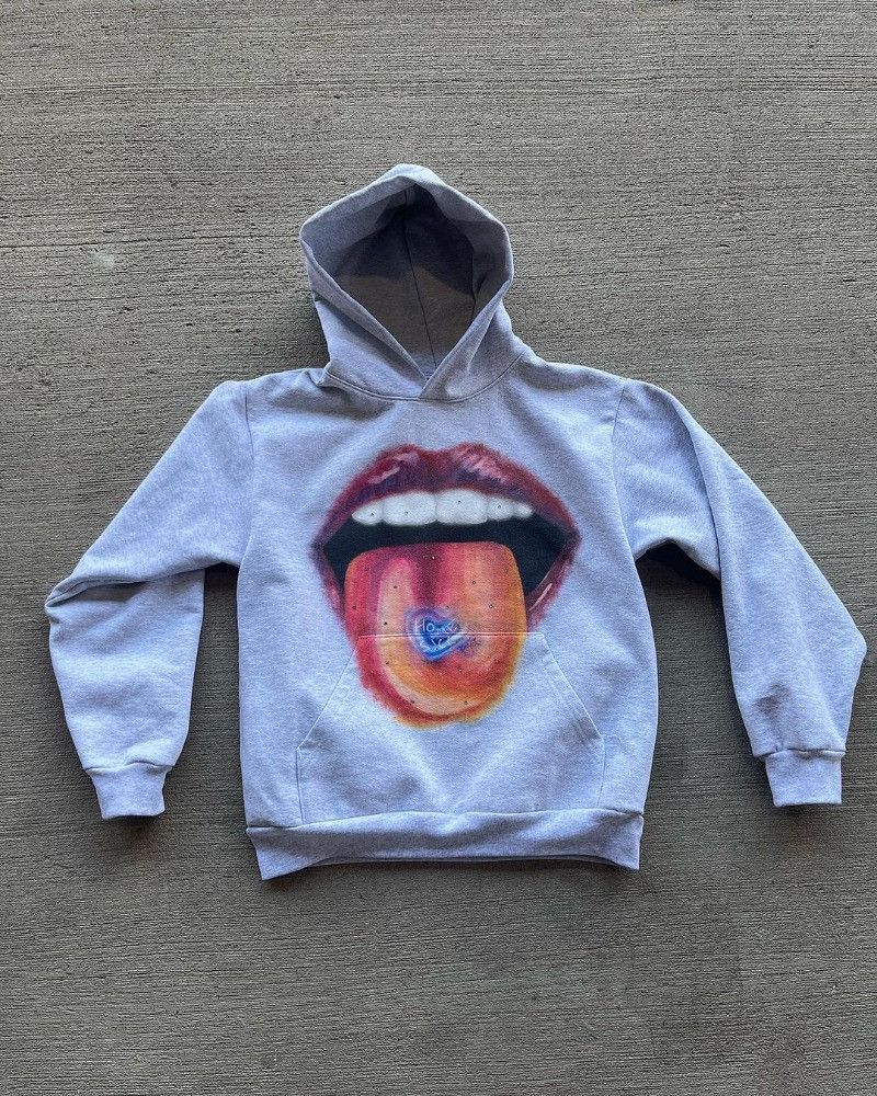 Japanese Brand × Vintage Big Mouth Anime Printed Hoodie Size US XL / EU 56 / 4 - 1 Thumbnail