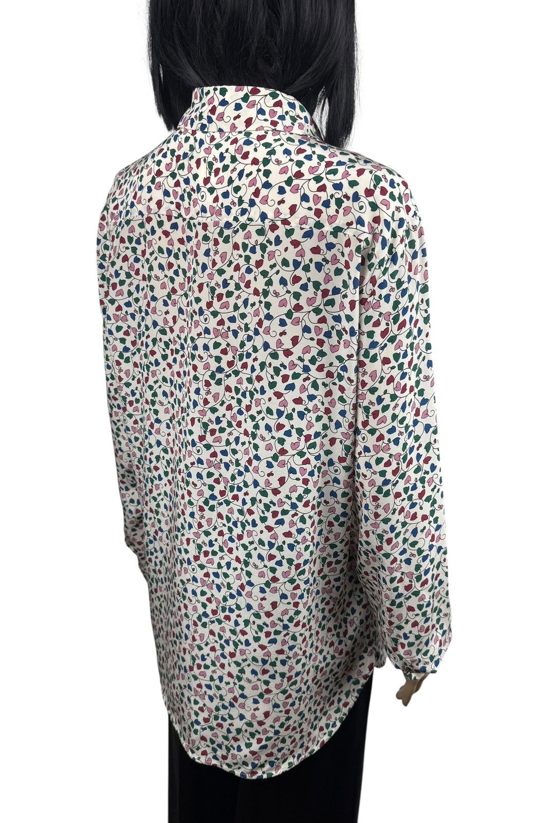 Weekend Max Mara Weekend Max Mara Silk Printed Collared Blouse Button Up Size XL / US 12-14 / IT 48-50 - 11 Thumbnail