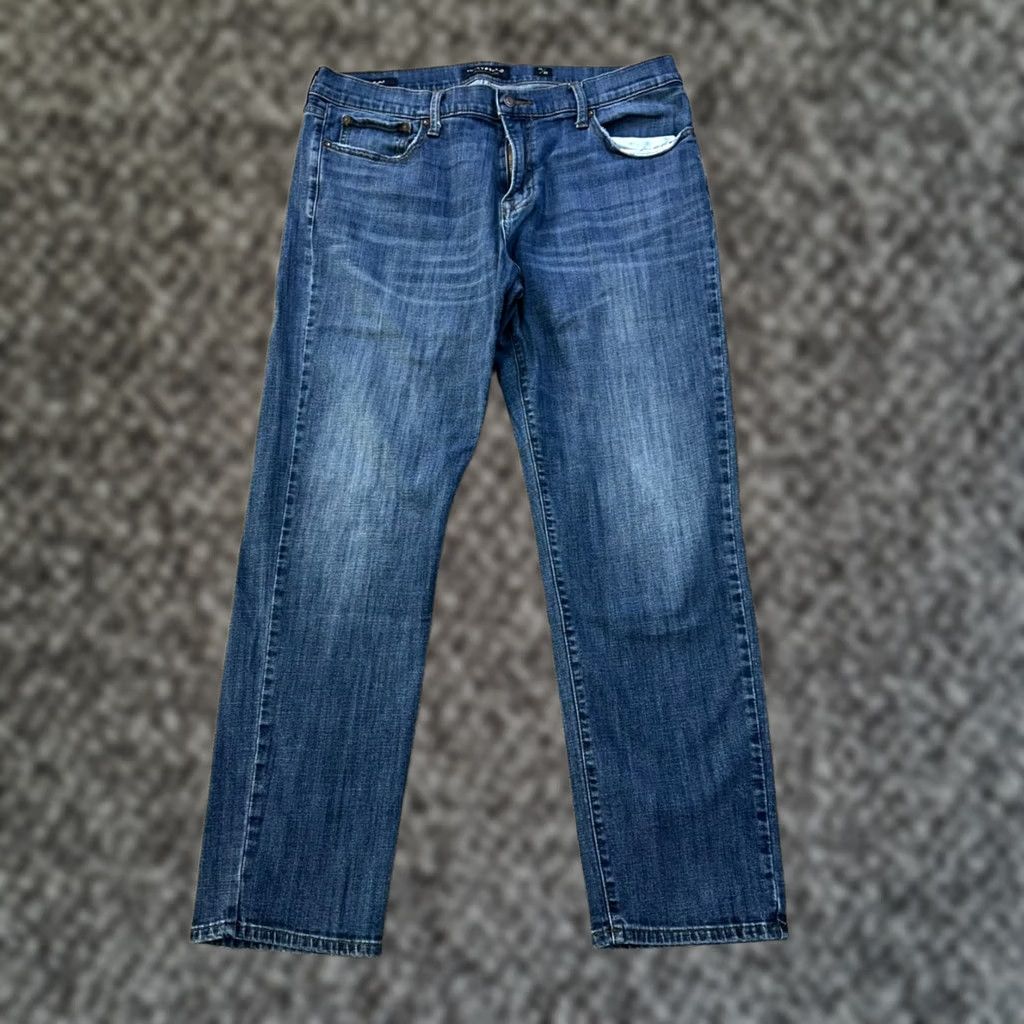 Lucky Brand Lucky Brand 221 Jeans Men 38x32 Straight Denim 5-Pocket Stretch Blue Slim Regular Rise Mid 90s Classic Vintage No Size US 38 / EU 54 - 1 Thumbnail