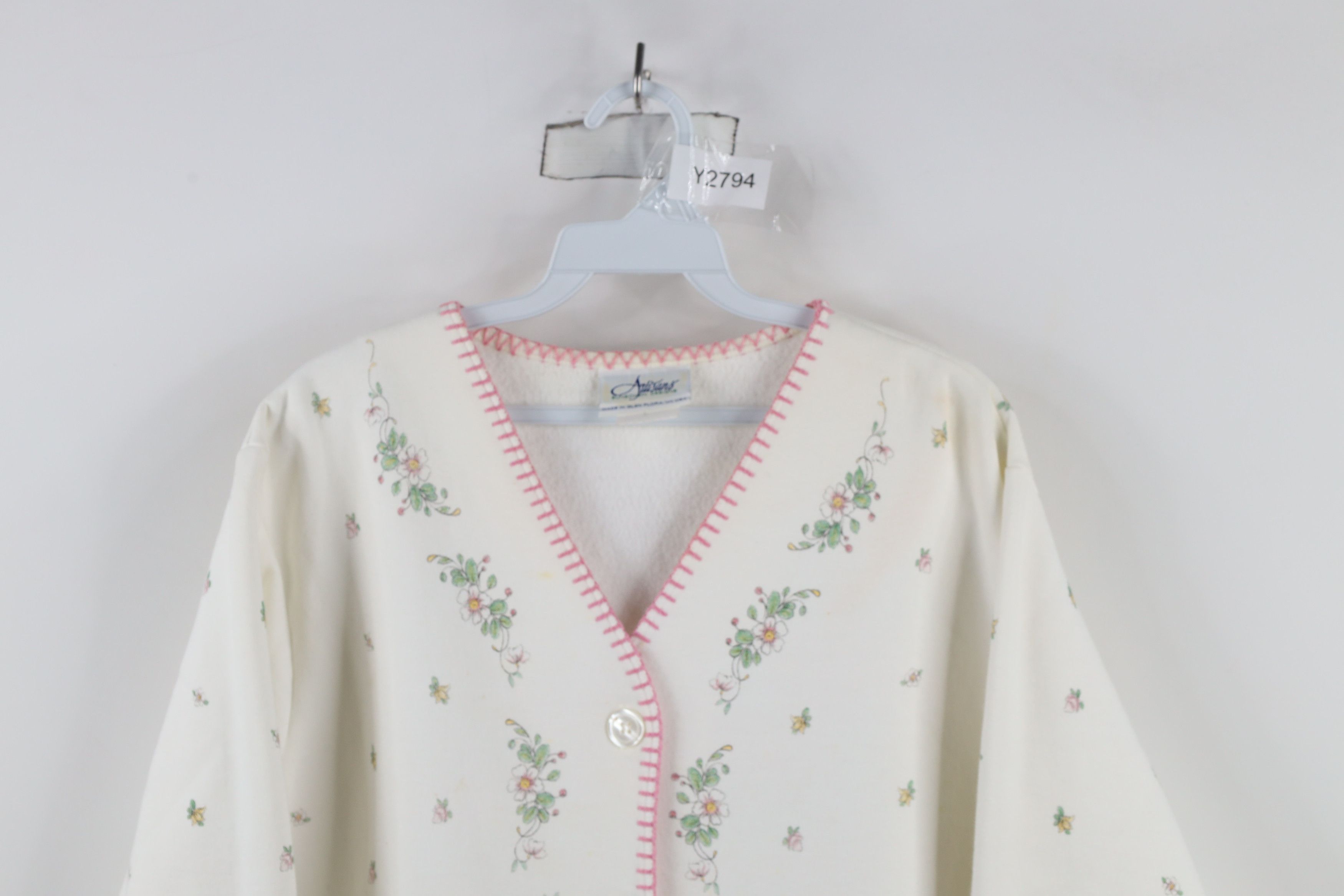 Vintage Vintage 90s Streetwear Over Print Cardigan Sweatshirt USA Size L / US 10 / IT 46 - 2 Thumbnail