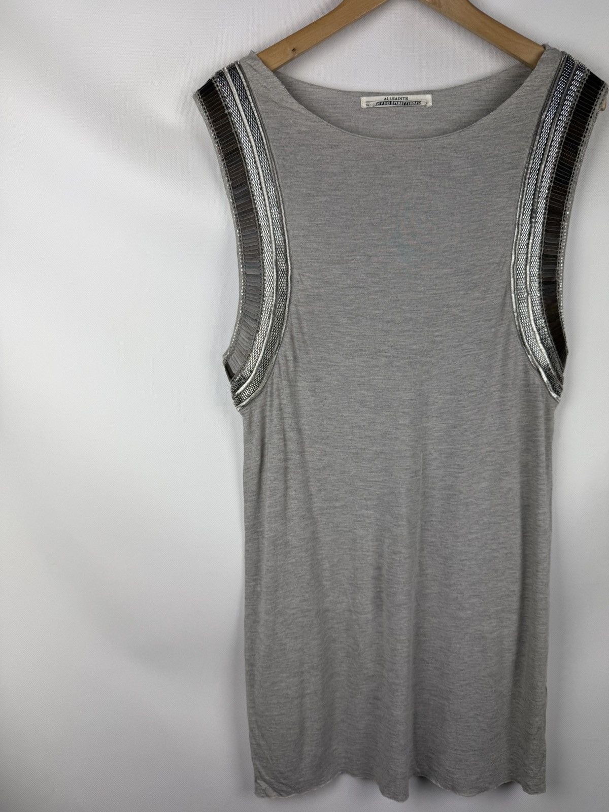 Allsaints Allsaints Siri Ladies Sleeveless Studded Vest Dress Size M / US 6-8 / IT 42-44 - 2 Thumbnail