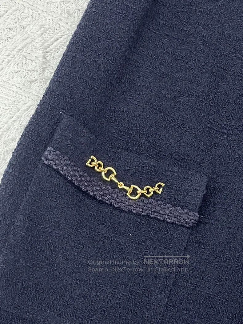 Gucci Gucci Dark blue gold buckle chain dress Size XS / US 0-2 / IT 36-38 - 2 Thumbnail