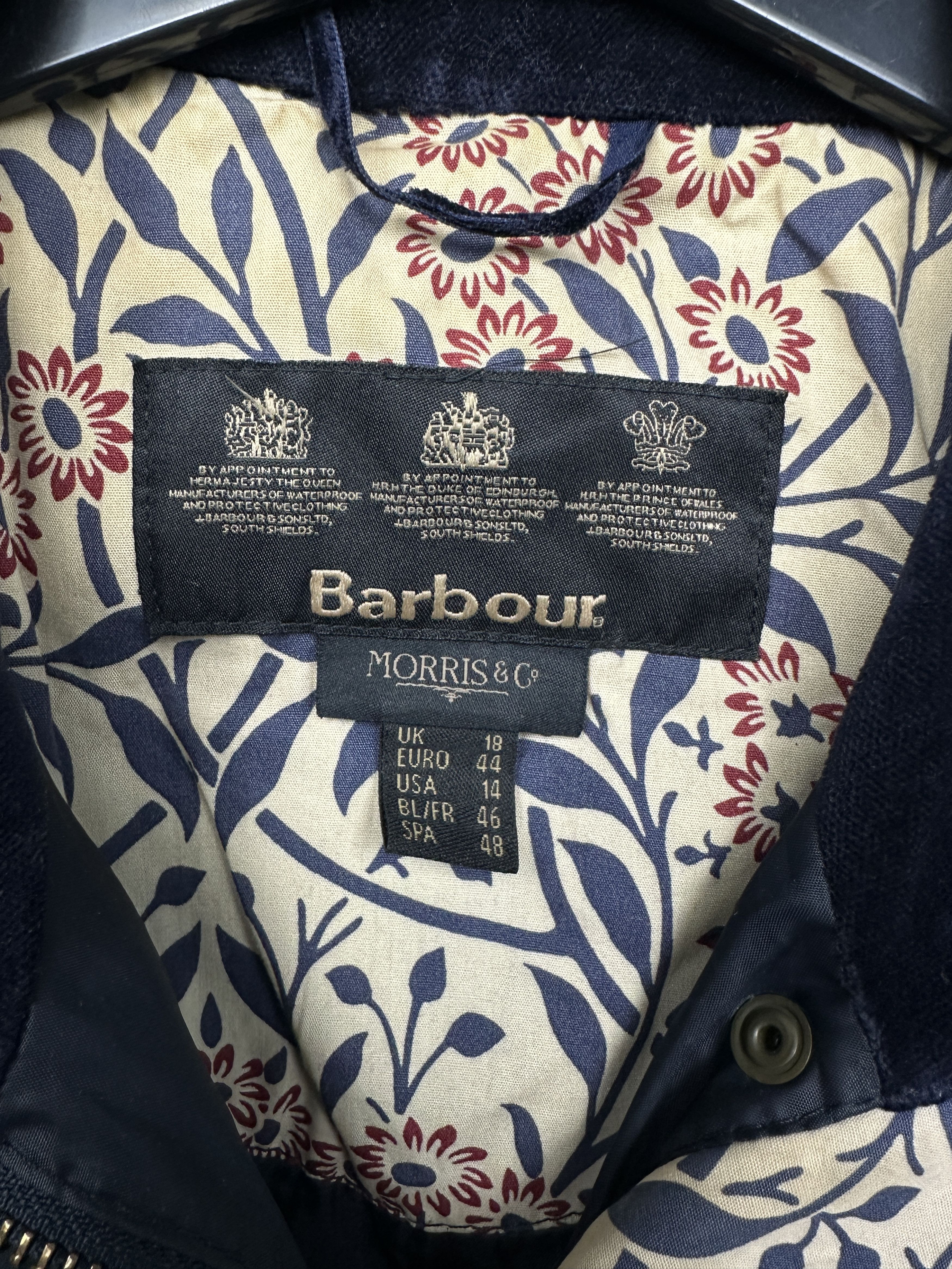 Barbour Barbour Womens Emma Wax Waxed Jacket Morris & Co Size XL / US 12-14 / IT 48-50 - 3 Thumbnail