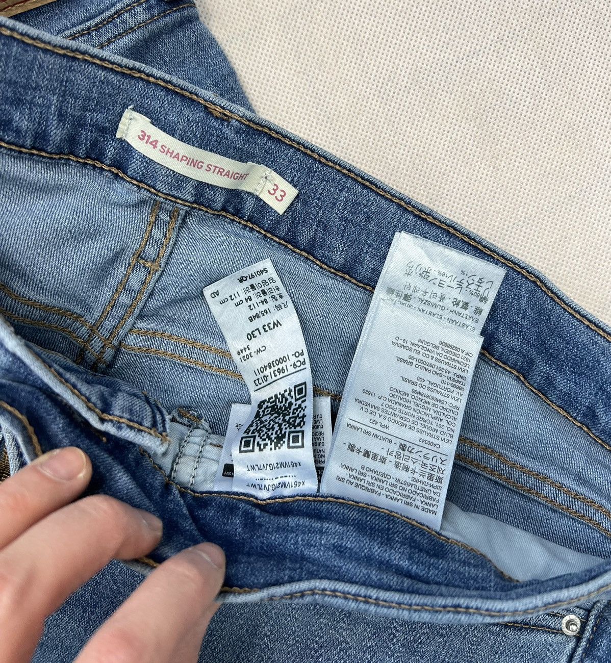 Levi's Pants Levi’s 314 Shaping Straight Jeans Women Size 33" - 4 Thumbnail