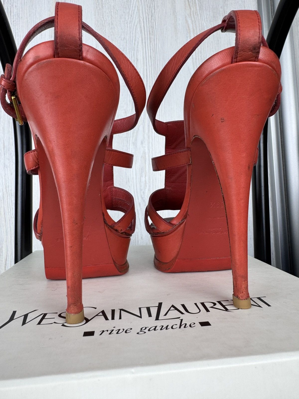 Yves Saint Laurent Yves Saint Laurent Rive Gauche Riveg 105 Platform Sandals Size US 9.5 / IT 39.5 - 14 Thumbnail