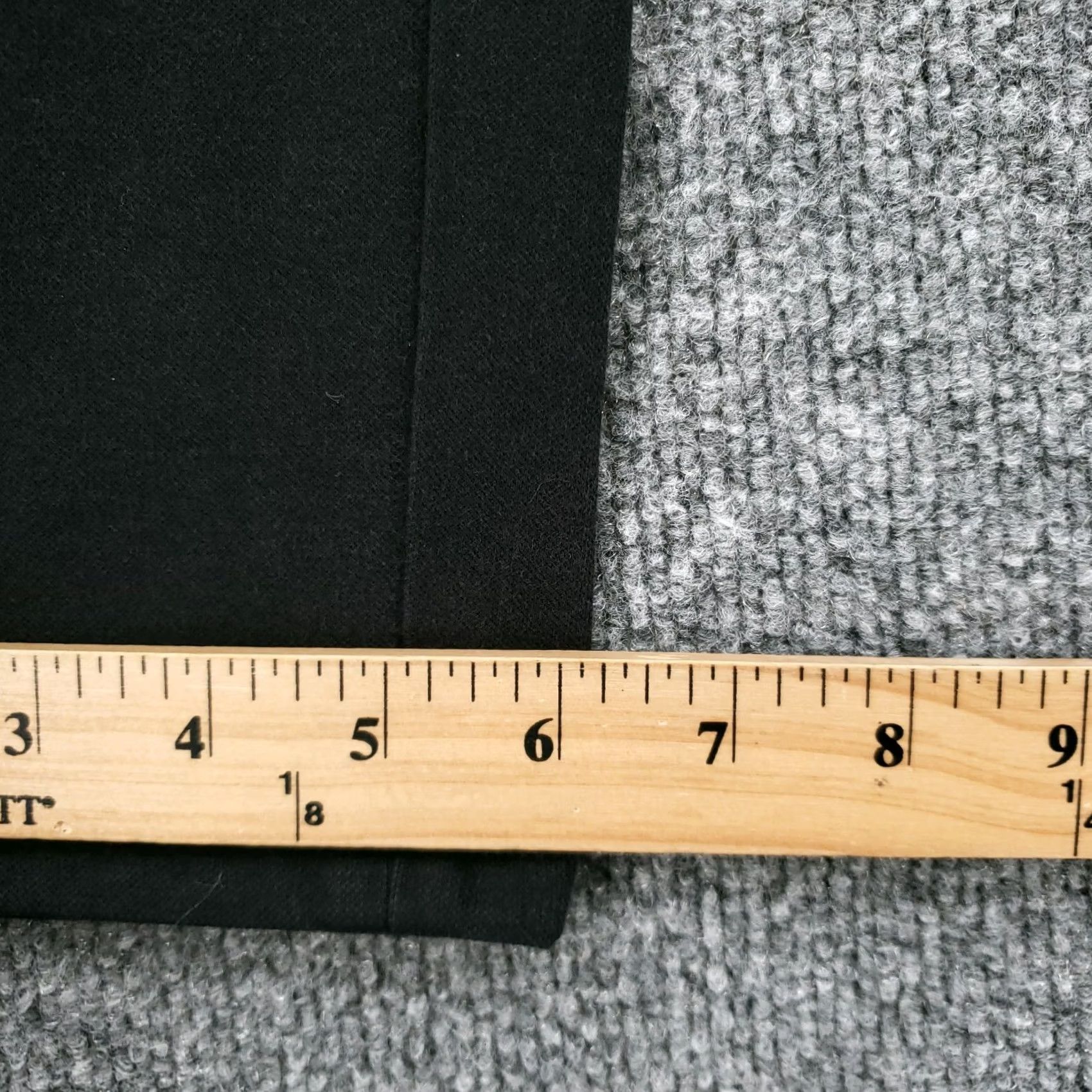 Talbots Talbots Pants Womens 12 Black Dalton Mid Rise Straight Zip Fly Stretch Trouser Size 34" / US 12 / IT 48 - 3 Thumbnail