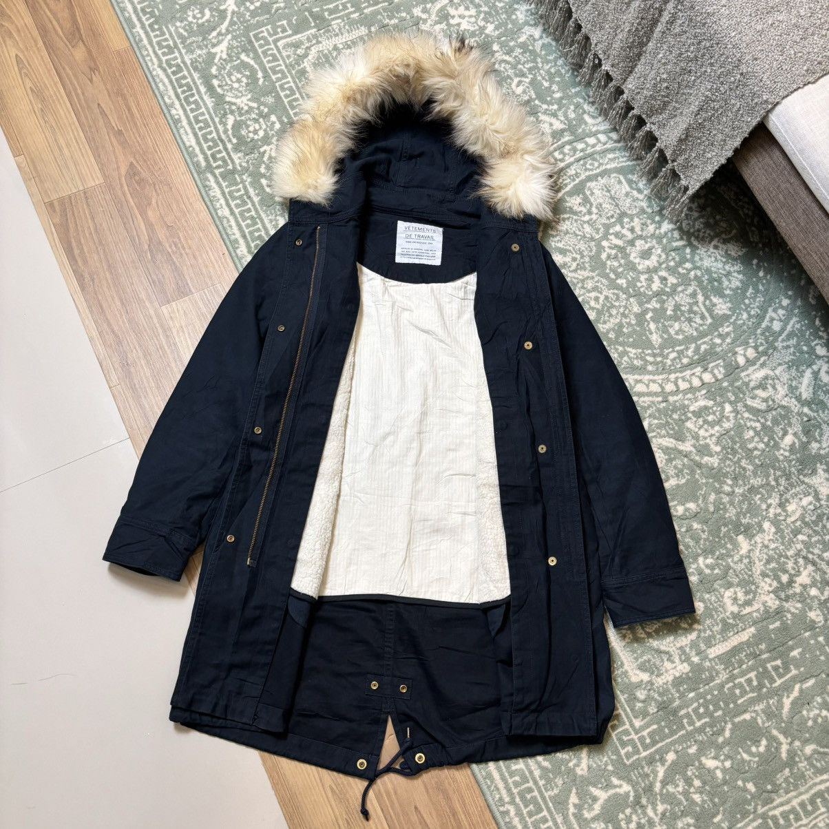 Danton × Designer × Japanese Brand Danton Vetements de travail Fur jacket Size US L / EU 52-54 / 3 - 3 Thumbnail