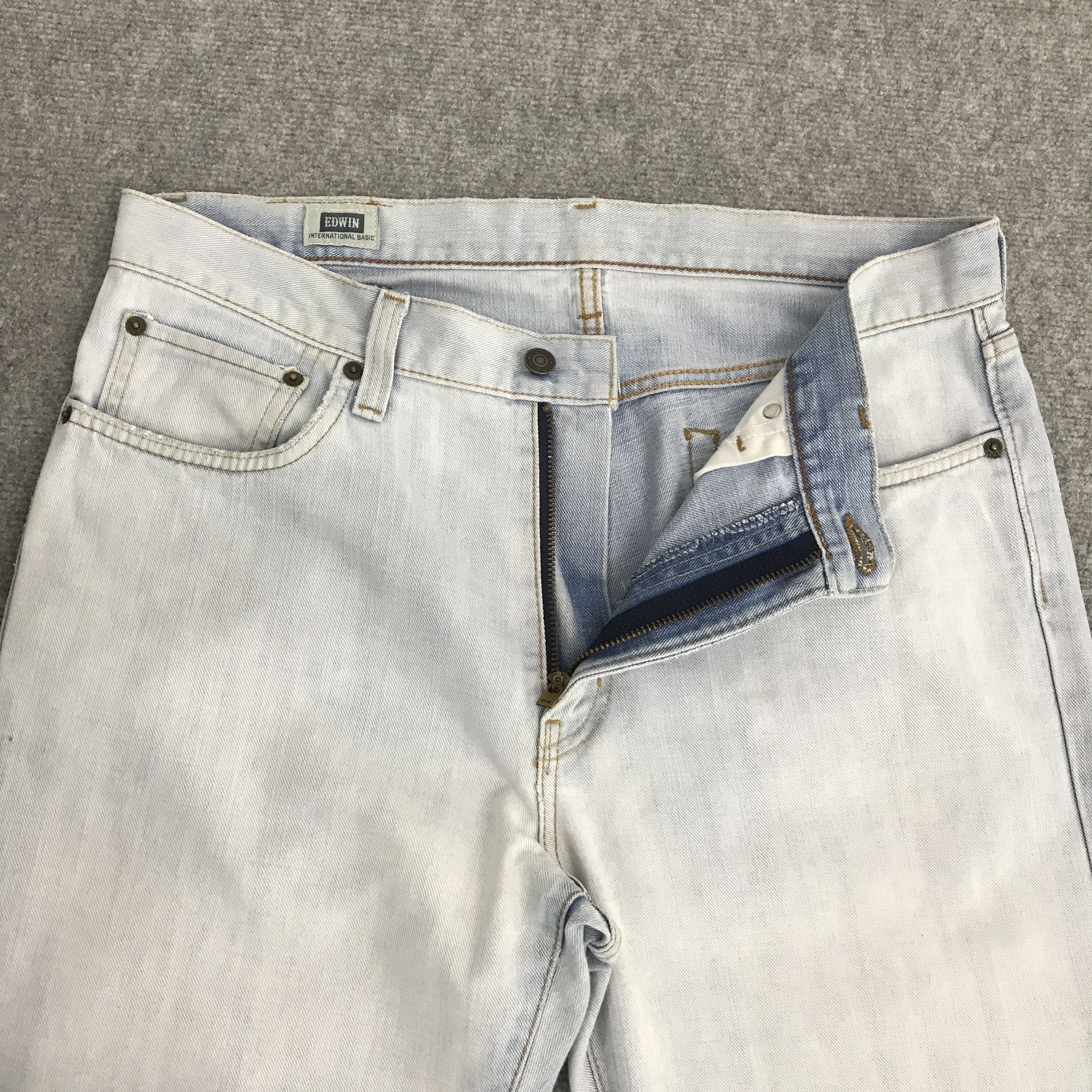 Edwin × Japanese Brand JAPAN EDWIN LIGHT WASH DENIM JEANS Size US 35 - 7 Thumbnail
