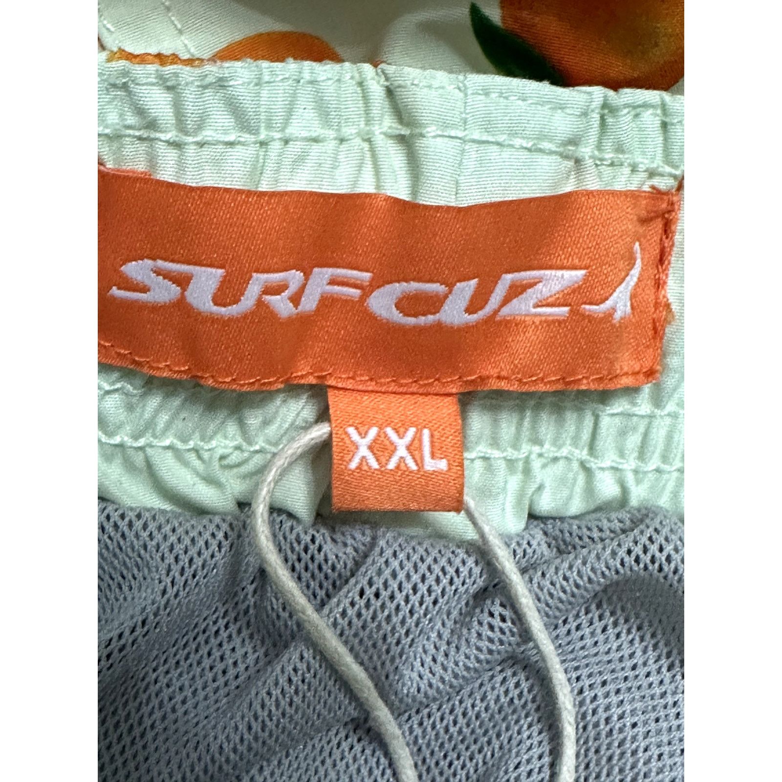 Other Surf Cuz Swim Trunks QuickDry Grove Pattern Orange/Green NWT Size US 36 / EU 52 - 8 Thumbnail