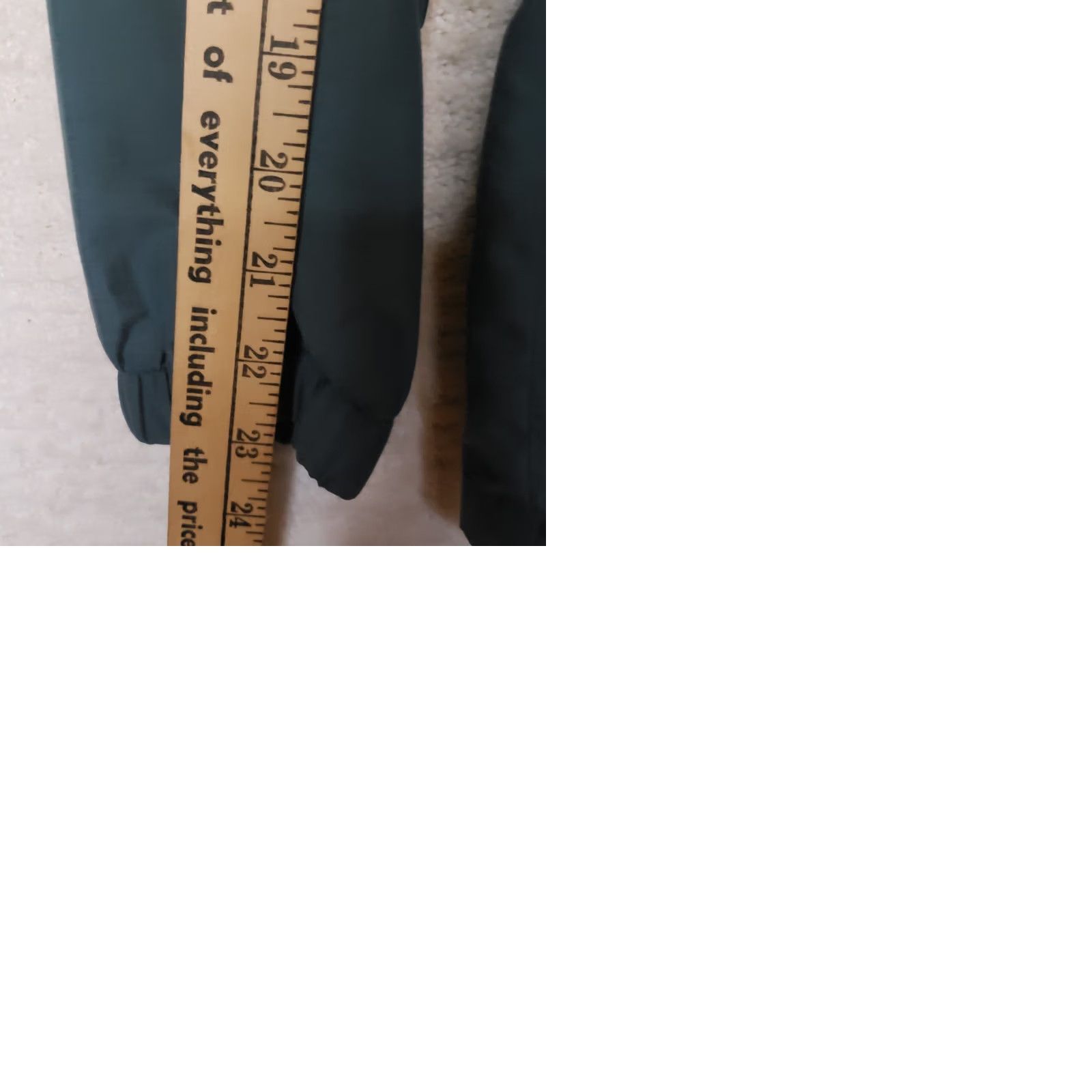 Vintage LL Bean Women's XL REG. Windbreaker Raincoat Green NO LINER Hide In Collar Hood Size XL / US 12-14 / IT 48-50 - 10 Thumbnail