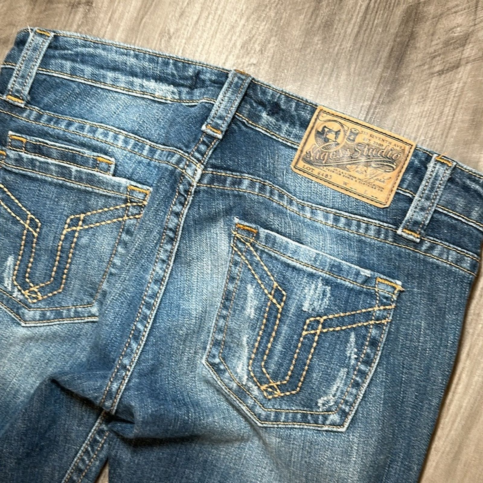 Other Vigoss Studio The Brooklyn Skinny Distressed Jeans - 7/8 29 Size 29" - 4 Thumbnail