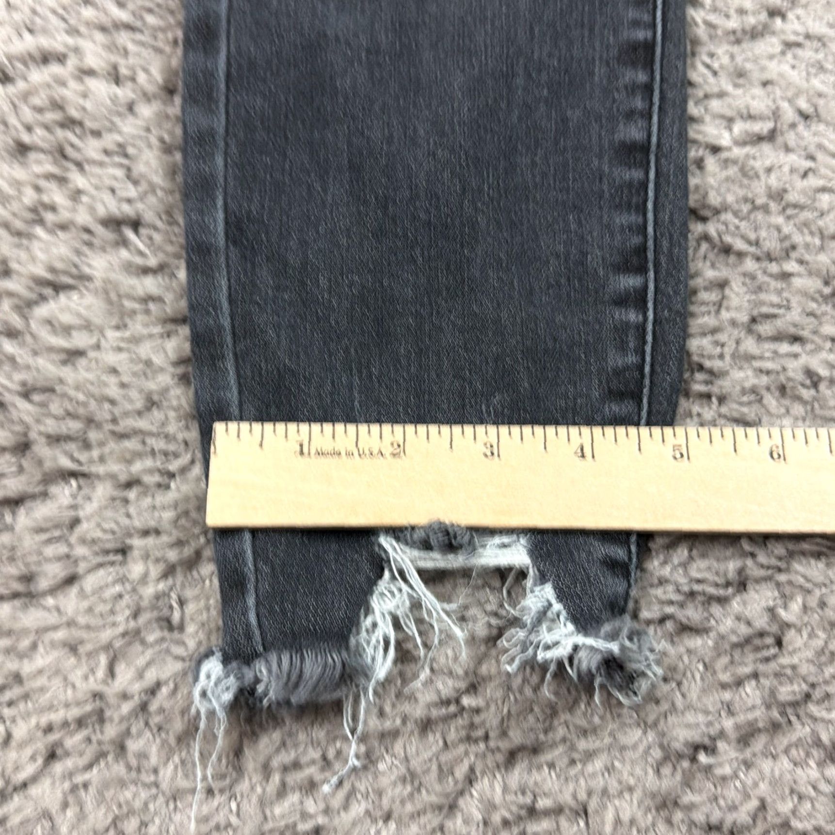 Vintage Judy Blue Jeans Womens 9 Black Skinny High Rise Distressed Stretch Denim 27x26 Jeans Womens Black Skinny High Rise Distressed Stretch 27x26 Size 30" / US 8 / IT 44 - 7 Thumbnail