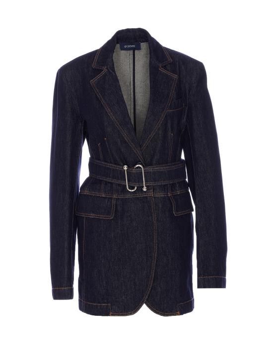 ジャケット SPORTMAX Women Jackets 2512041025600 DOMINO 001 Blue Sportmax SPORTMAX Women Jackets 2512041025600 DOMINO 001