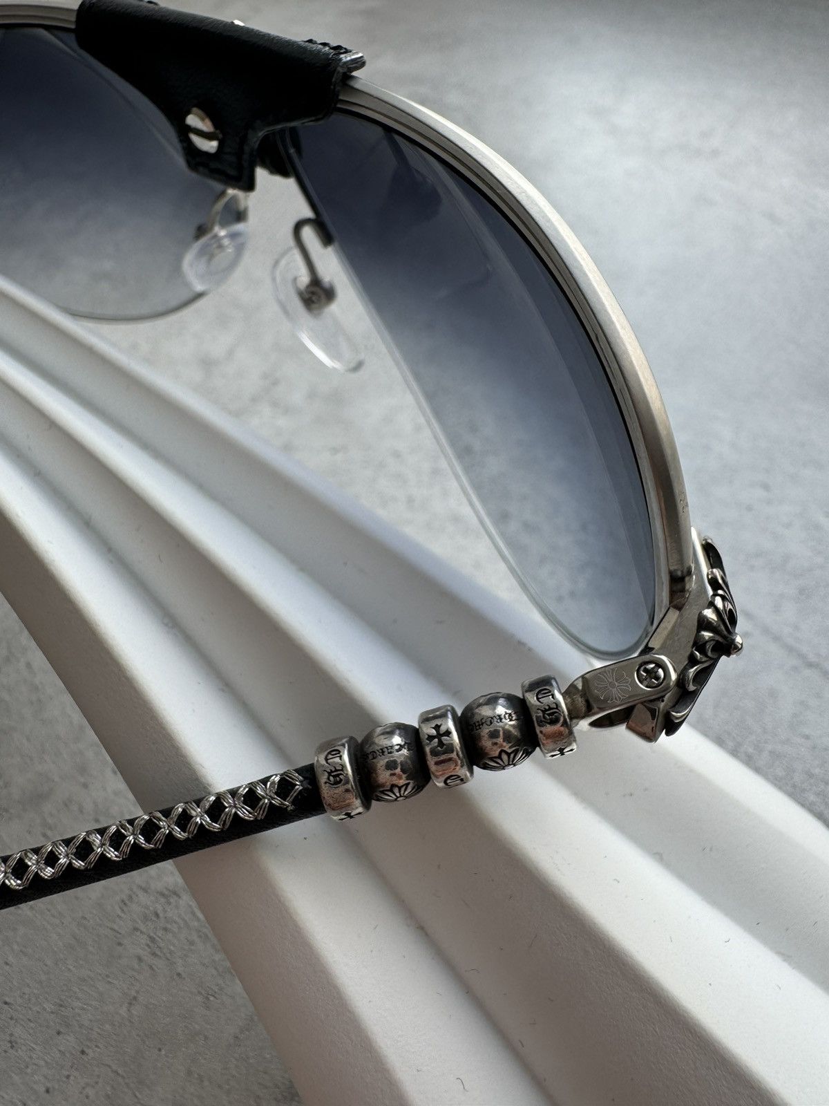 Chrome Hearts Chrome Hearts Balls Black Silver Sunglasses Size ONE SIZE - 9 Thumbnail
