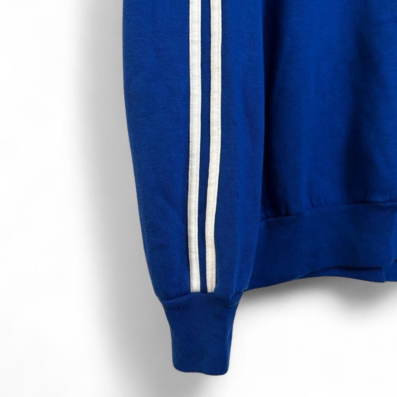 Vintage Vintage Royal Blue Striped Sweatshirt Size US L / EU 52-54 / 3 - 6 Thumbnail