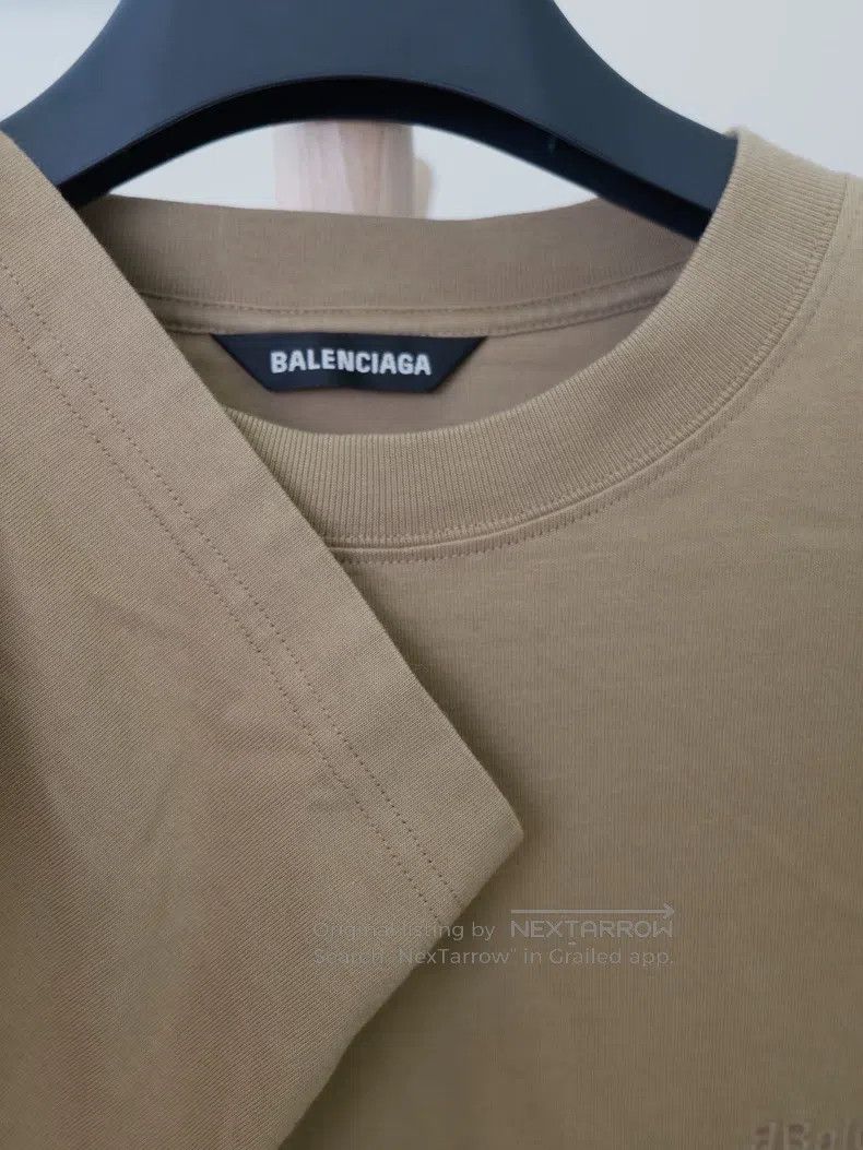 Balenciaga Balenciaga Khaki short-sleeve with lettering embroidery lo Size US L / EU 52-54 / 3 - 7 Thumbnail