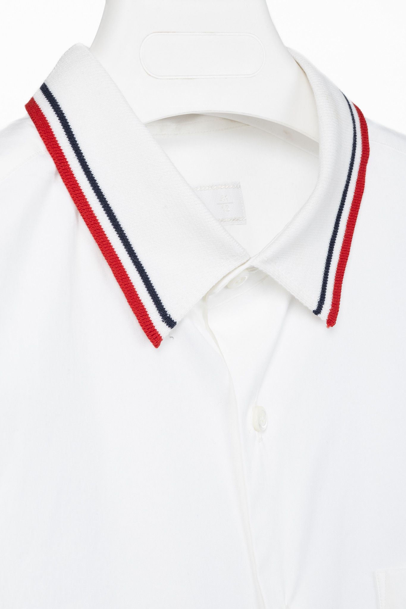 Prada Prada Popeline Stretch Stripe-Collar Button Shirt Size US M / EU 48-50 / 2 - 6 Thumbnail
