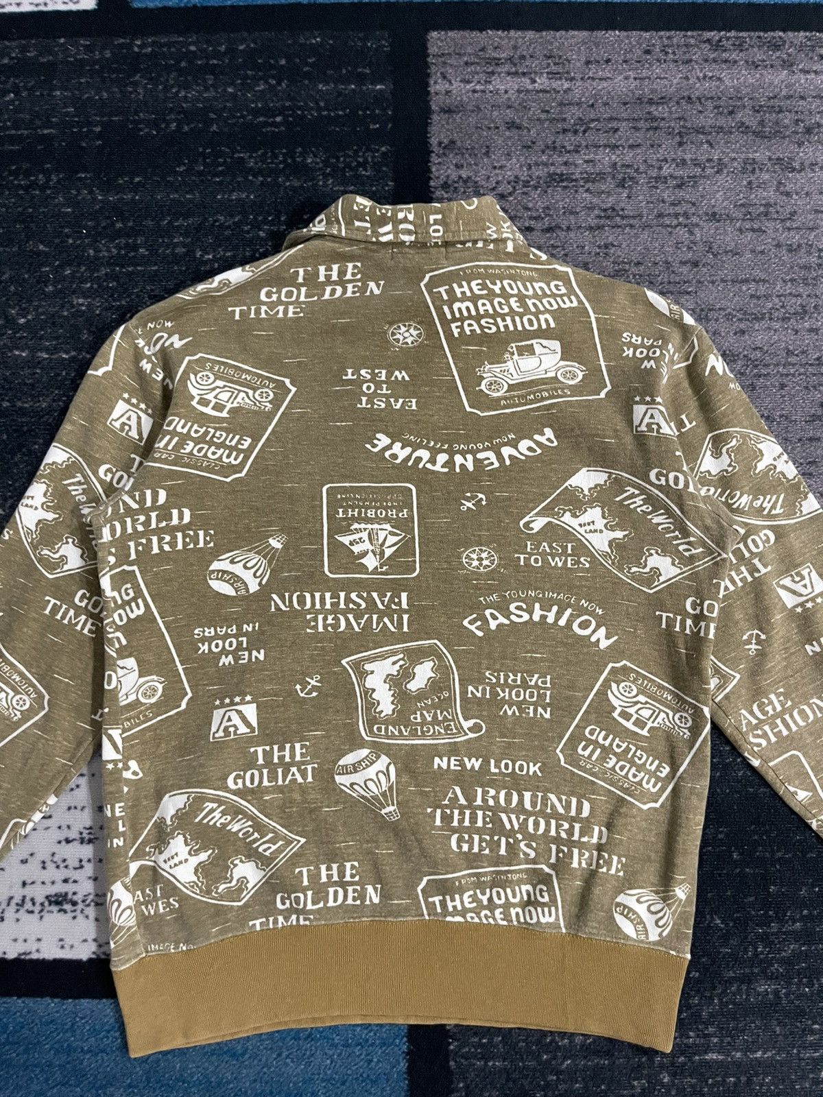 Japanese Brand × Vintage Vintage Elite Jaguar Full Print Collar Sweatshirt Size US M / EU 48-50 / 2 - 8 Thumbnail