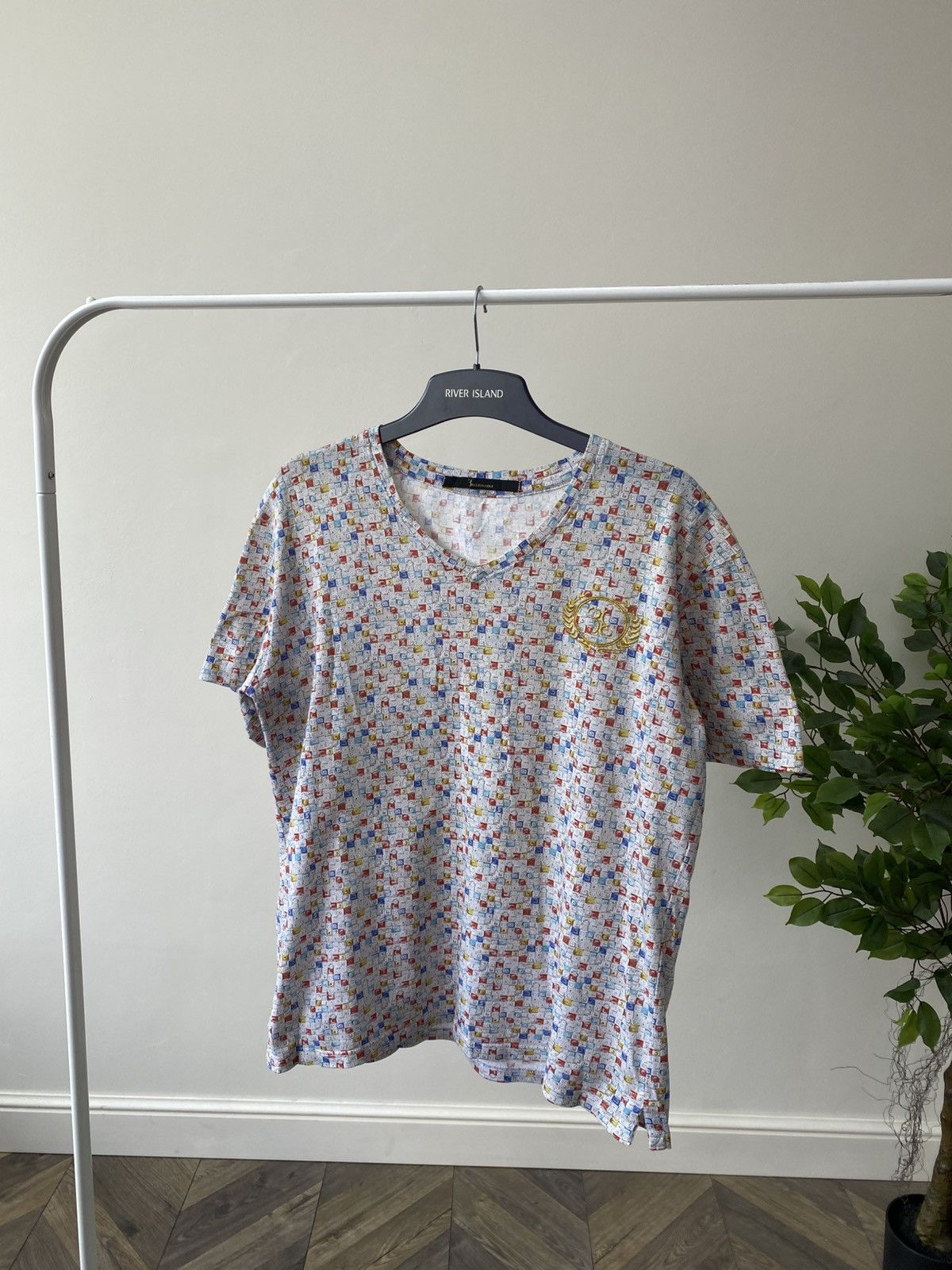 Billionaire Couture × Designer × Vintage Vintage Billionaire Couture Luxury v-neck T-Shirt Size M / US 6-8 / IT 42-44 - 3 Thumbnail