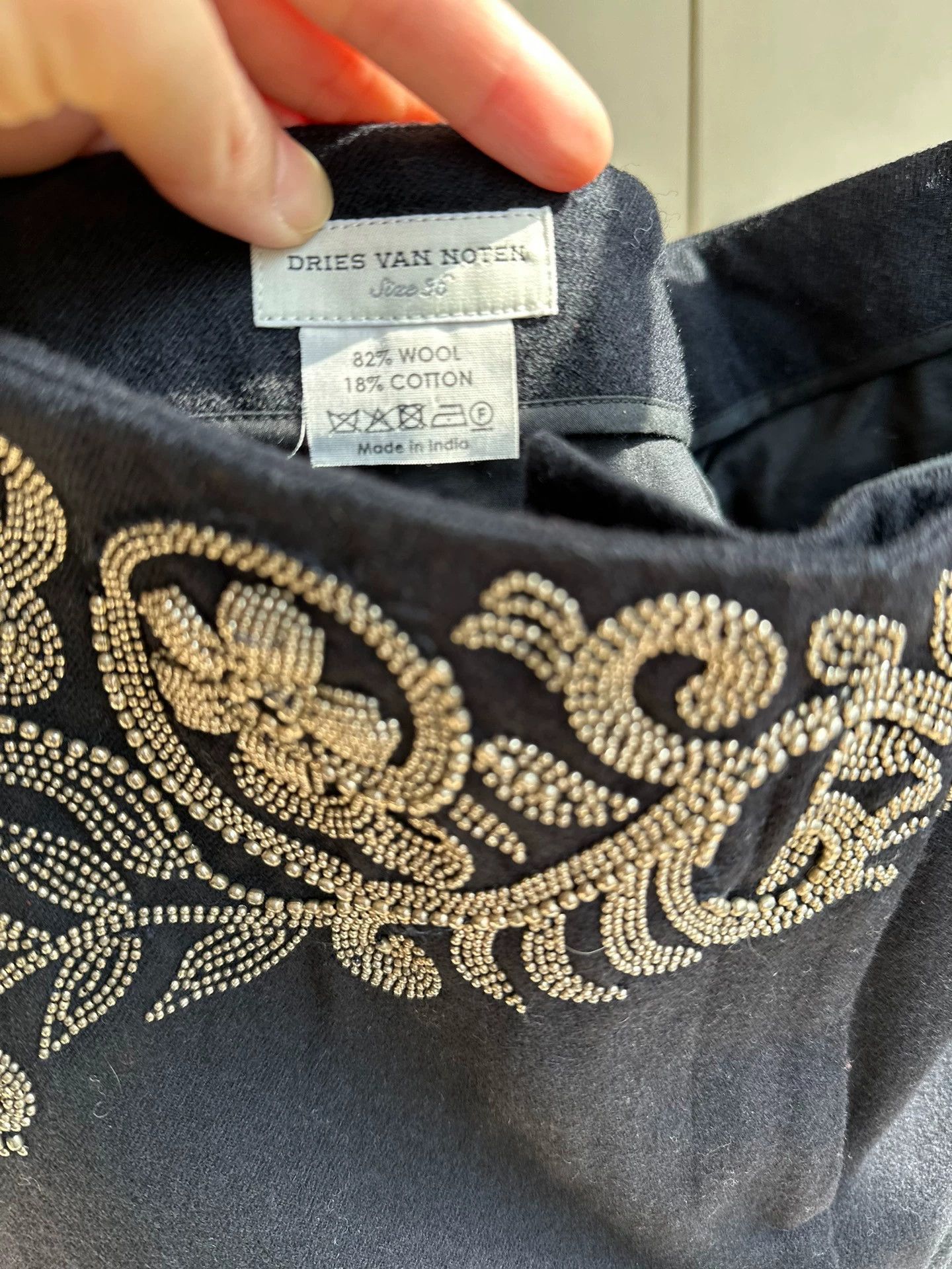 Dries Van Noten Dries Van Noten Wool Trousers 36 99 New Beaded Waist/Hip Size 25" / US 0 / IT 36 - 5 Thumbnail