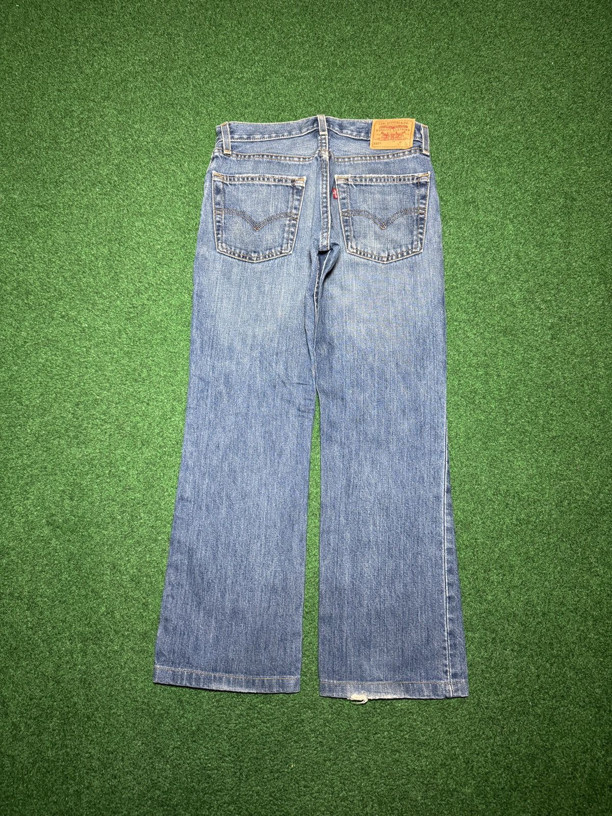 Levi's Vintage Clothing Levis 527 Button Fly Low Rise Bootcut 29x27 Denim Jeans Size US 29 - 1 Thumbnail