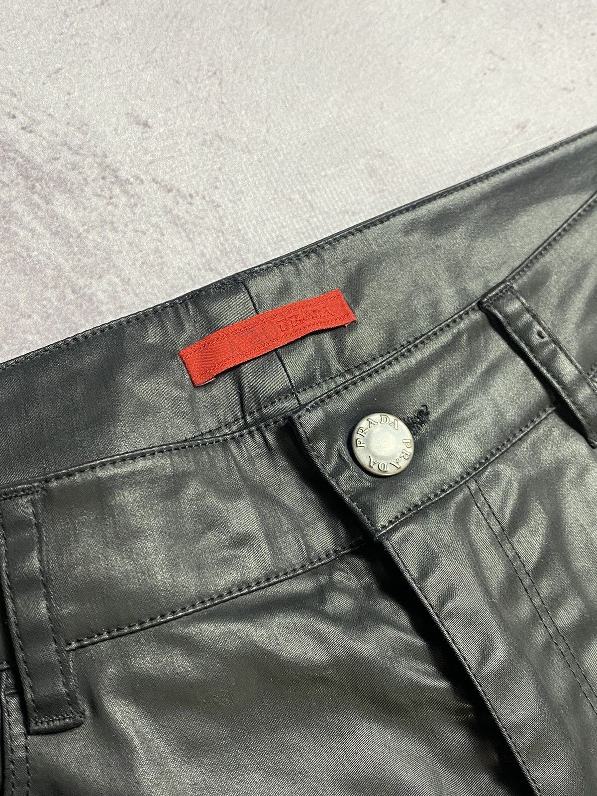 Leather Vintage Prada Archive Leather Pants Opium Style Size US 42 / EU 58 - 3 Thumbnail