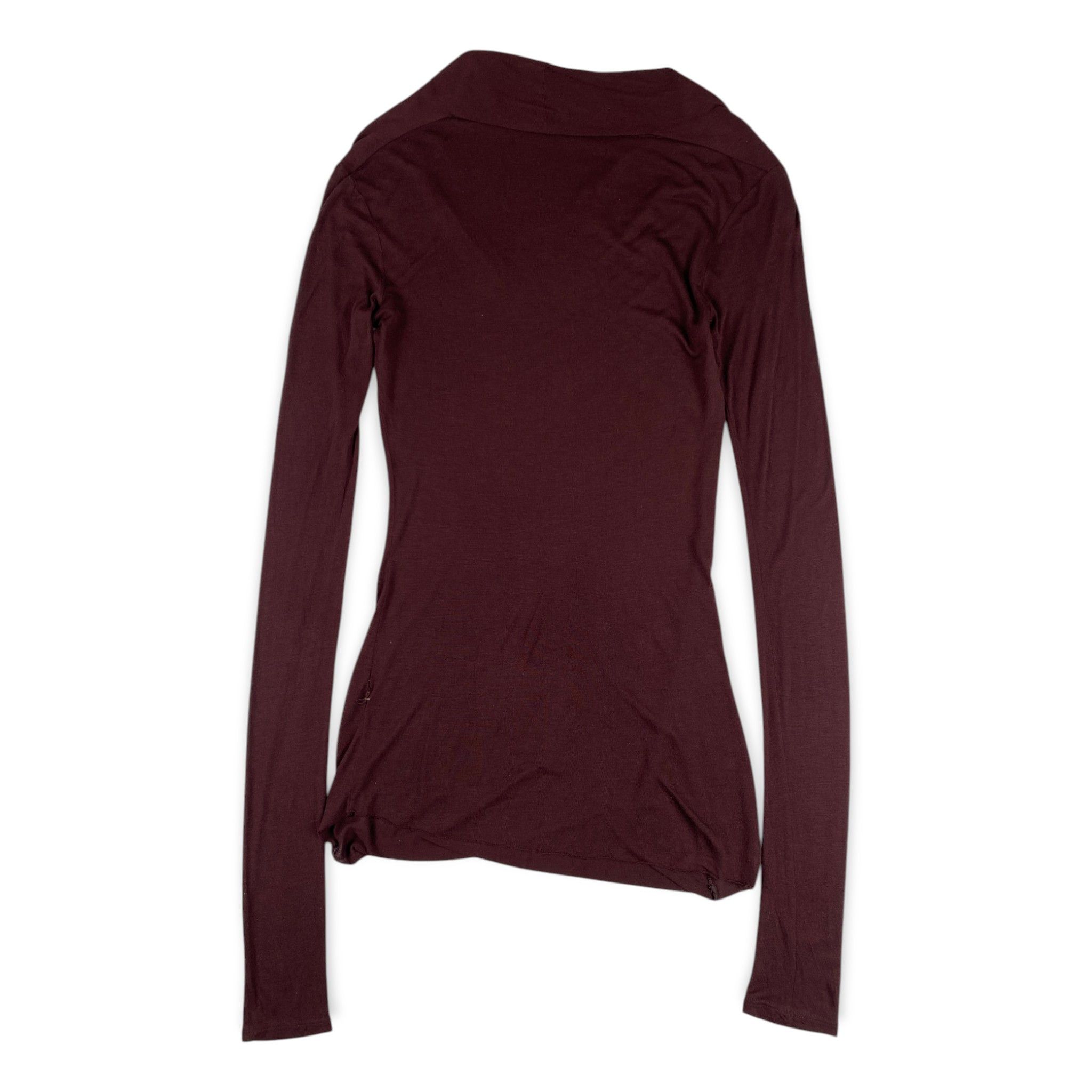 Helmut Lang Long Sleeve Cowl Neck Top Size S / US 4 / IT 40 - 2 Thumbnail
