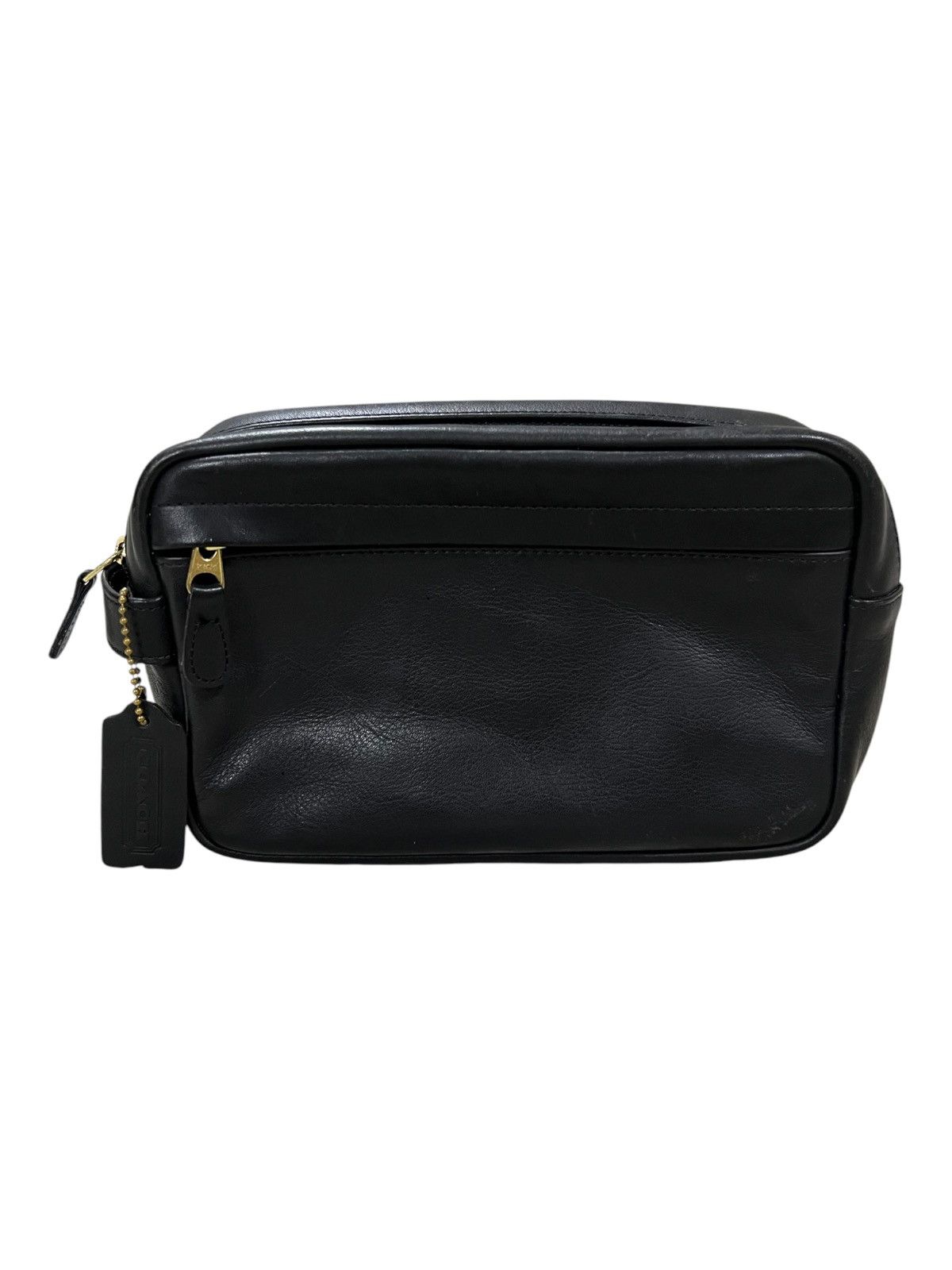Coach × Genuine Leather Vintage Coach 🇺🇸 Bleecker Full Leather Clutch Pouch Bag Size ONE SIZE - 1 Thumbnail