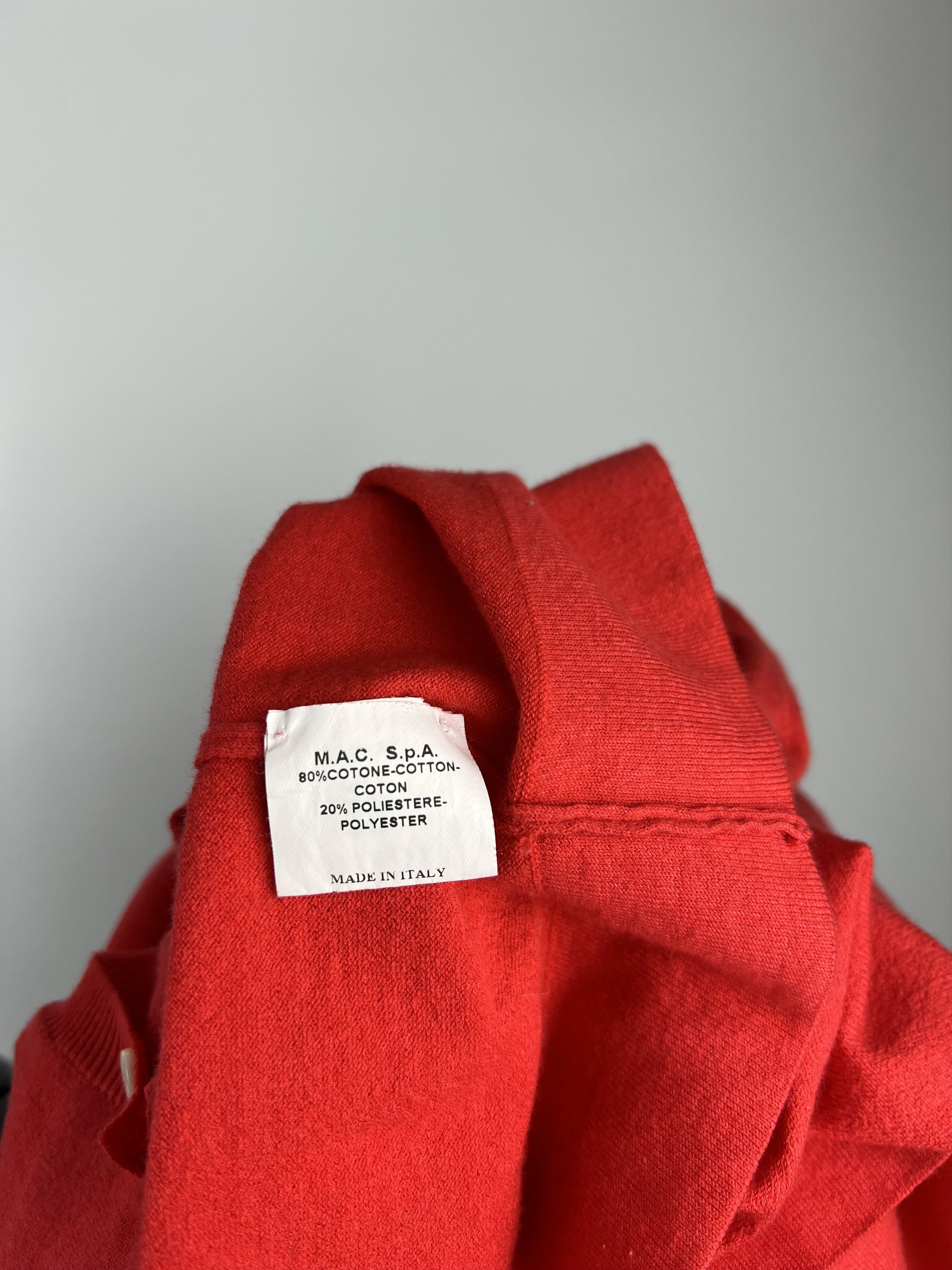 Malo Malo Colar Red Cotton Cardigan Size IT44 Size M / US 6-8 / IT 42-44 - 7 Thumbnail