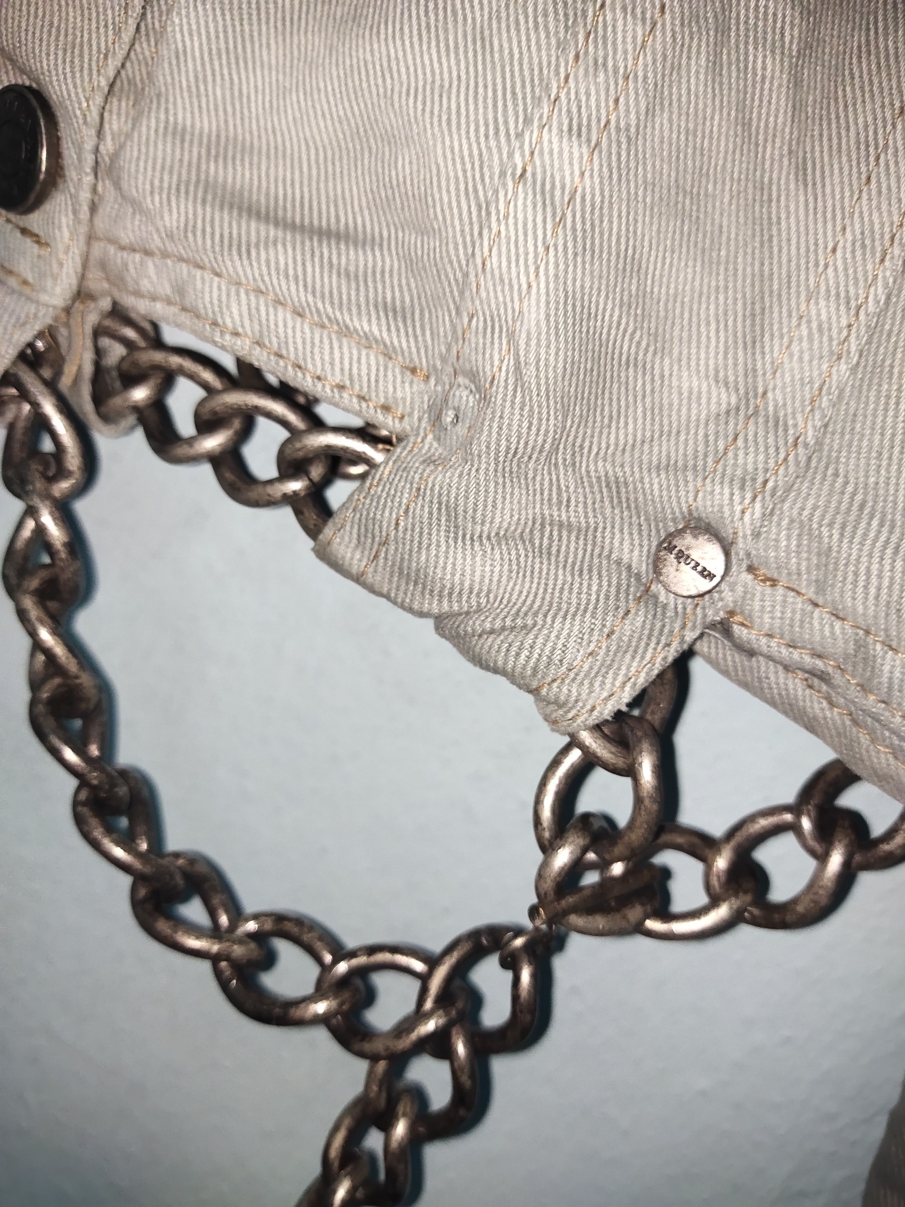 Alexander McQueen Rare Alexander McQueen Denim Jacket With Chain Belt Size M / US 6-8 / IT 42-44 - 6 Thumbnail