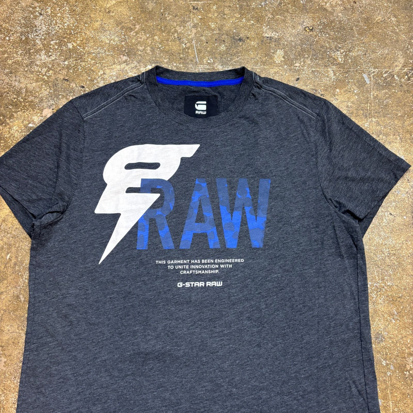 G-Star G Star Raw Qulade R T Short Sleeve Regular Fit T Shirt XL Size US XL / EU 56 / 4 - 2 Thumbnail