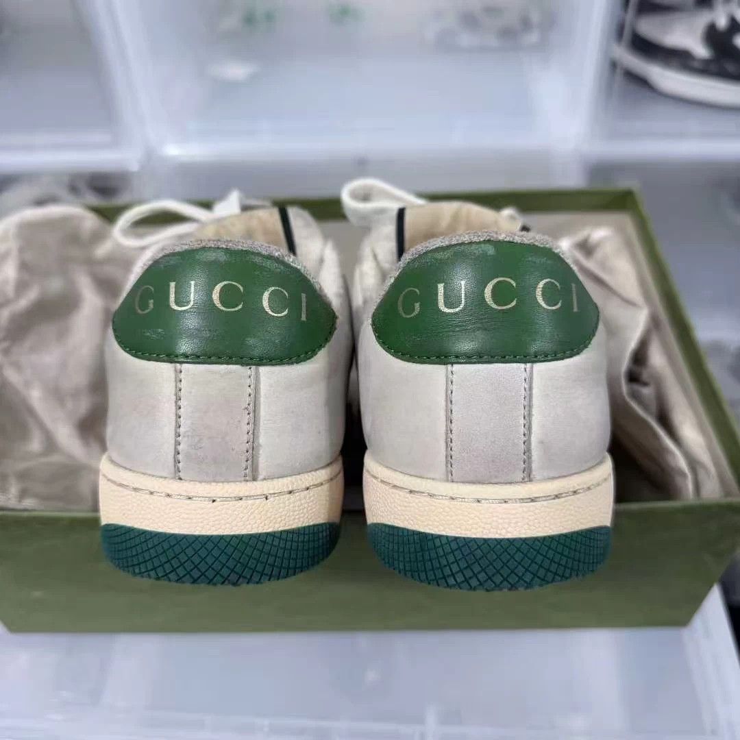 Gucci Gucci Gray Green Distressed Sneakers Women's 36.5 Size US 5.5 / IT 35.5 - 5 Thumbnail