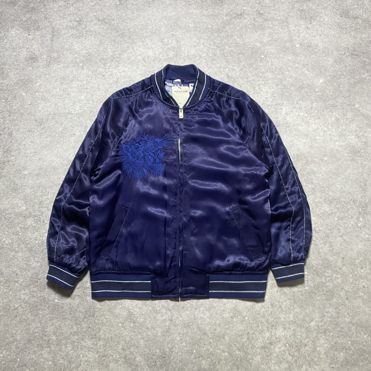 Blue Blue Japan 2000's Blue Blue Japan Embroid Sukajan - Pure Indigo Size US M / EU 48-50 / 2 - 2 Thumbnail
