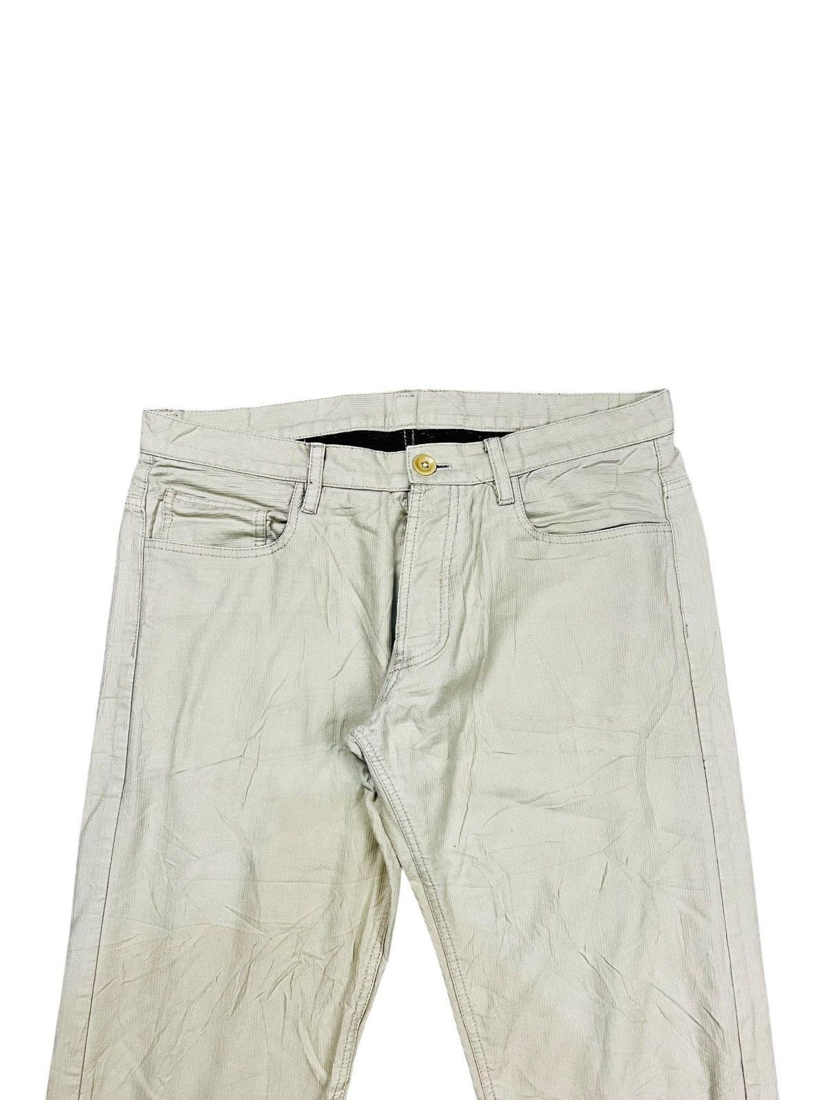 Yohji Yamamoto Y’S For Men - Broken White Corduroy Pants Size US 30 / EU 46 - 3 Thumbnail