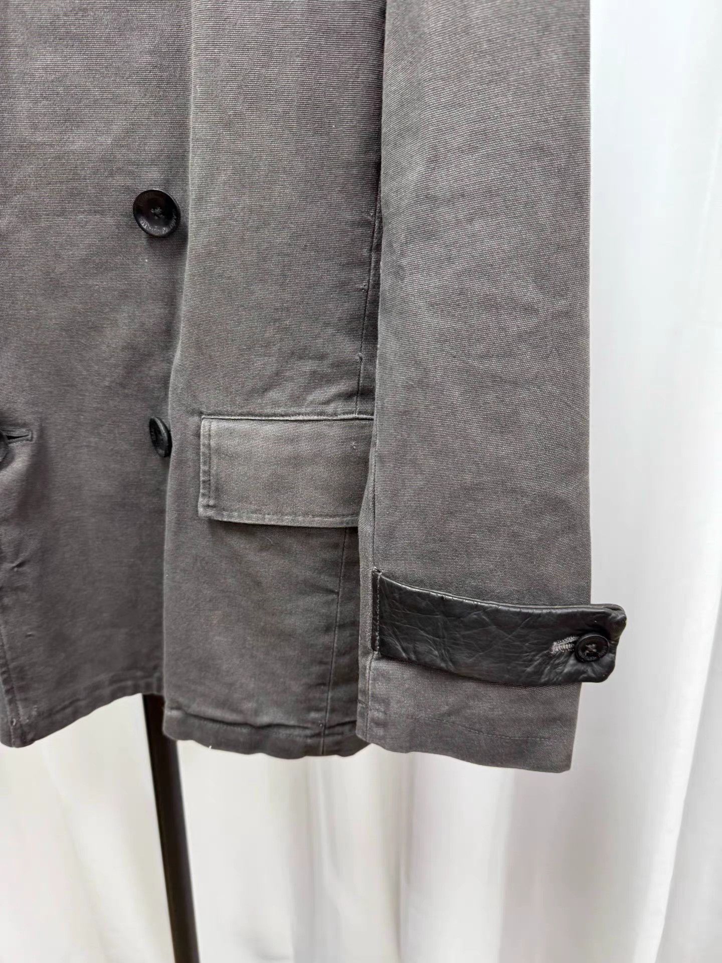 Isamu Katayama Backlash Backlash Panel Leather Washed Jacket K20 Size US S / EU 44-46 / 1 - 2 Thumbnail