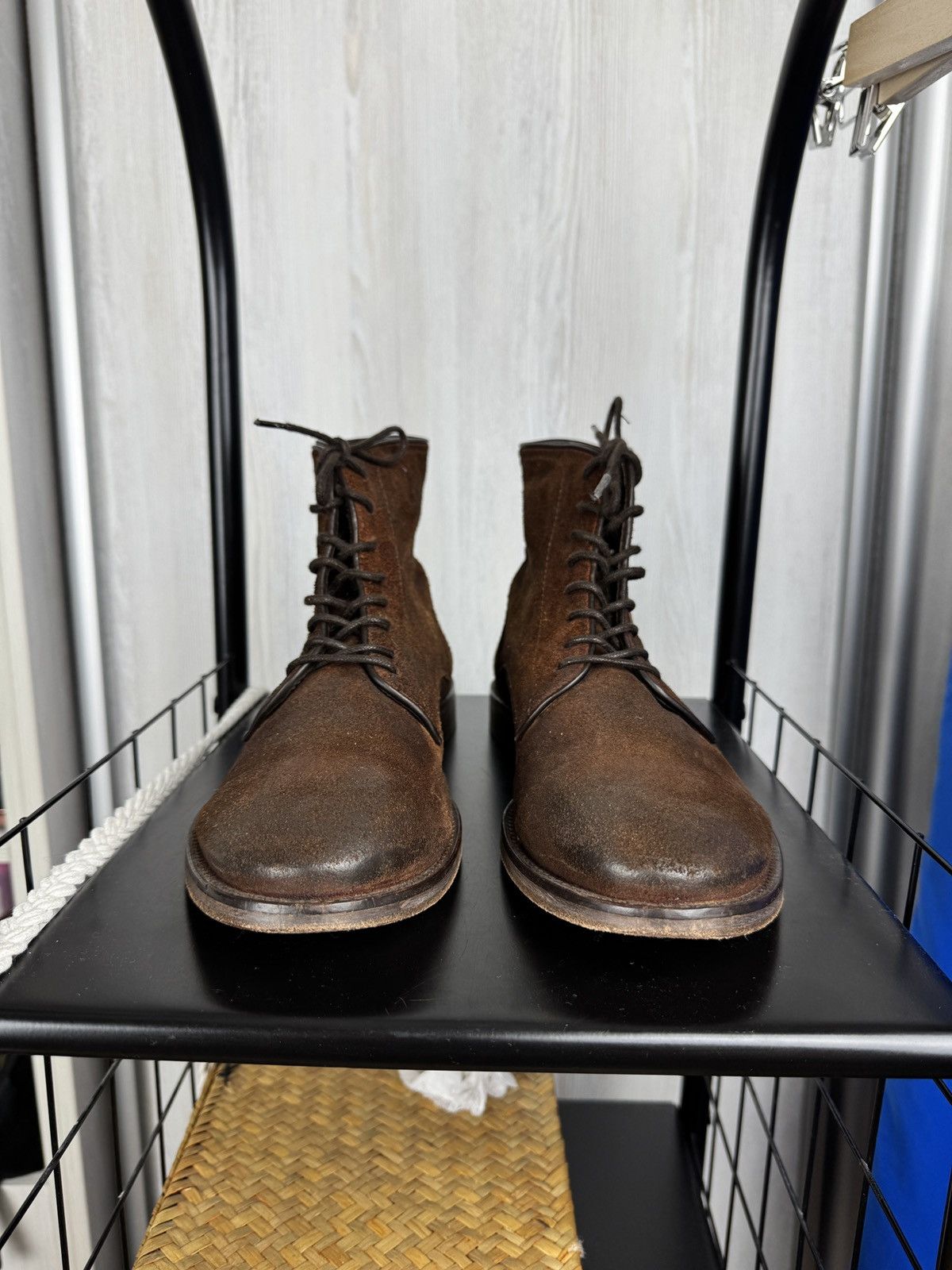H By Hudson Hudson Dip Dye brown lace up smyth boots Size US 12 / EU 45 - 5 Thumbnail