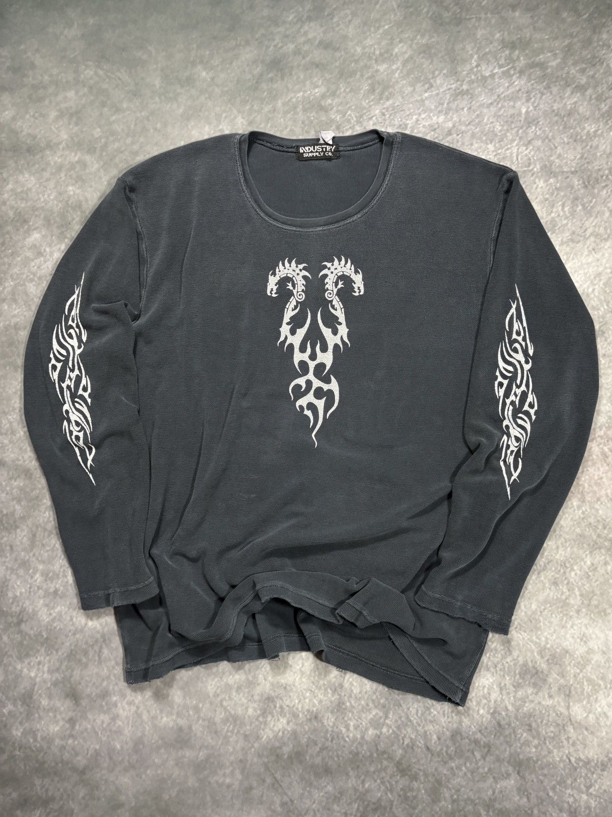 Vintage Vintage Thermal Shirt Print Harley Davidson Tribal Choppers Size US XL / EU 56 / 4 - 2 Thumbnail