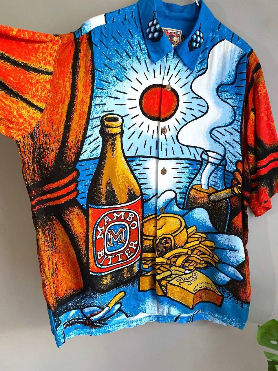 Mambo Vintage Mambo Loud Shirt 90s Reg Mombasa Mambo Bitter, L-XL Size US L / EU 52-54 / 3 - 3 Thumbnail